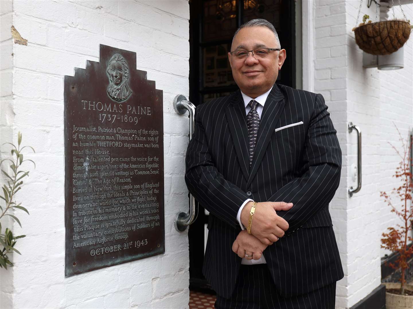 Gez Chetal, owner of The Thomas Paine Hotel in Thetford. Picture: Rich Marsham