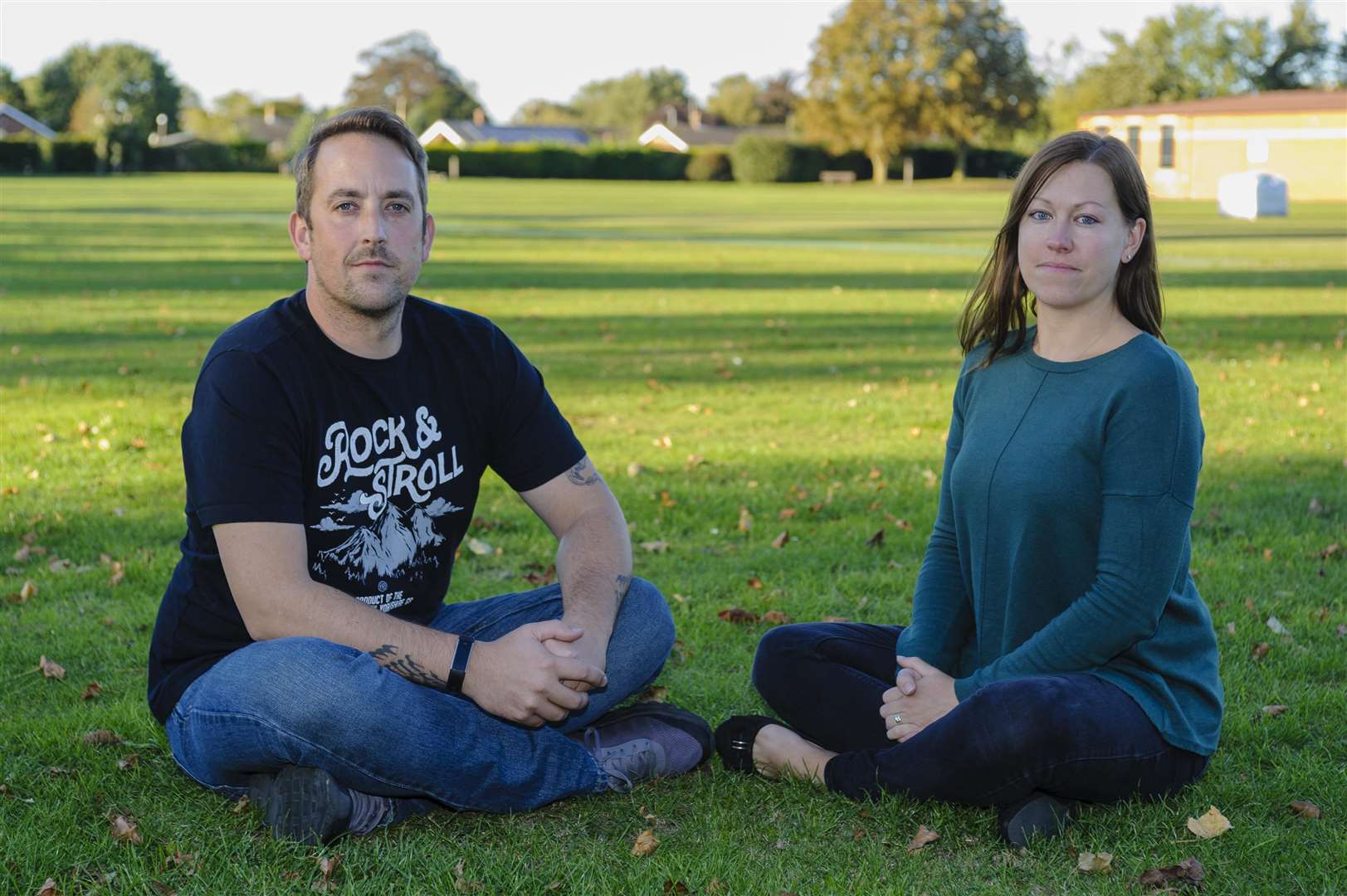 Brett and Jo Baber at the site of the Stradisphere Music Festival. Picture by Mark Bullimore Photography.