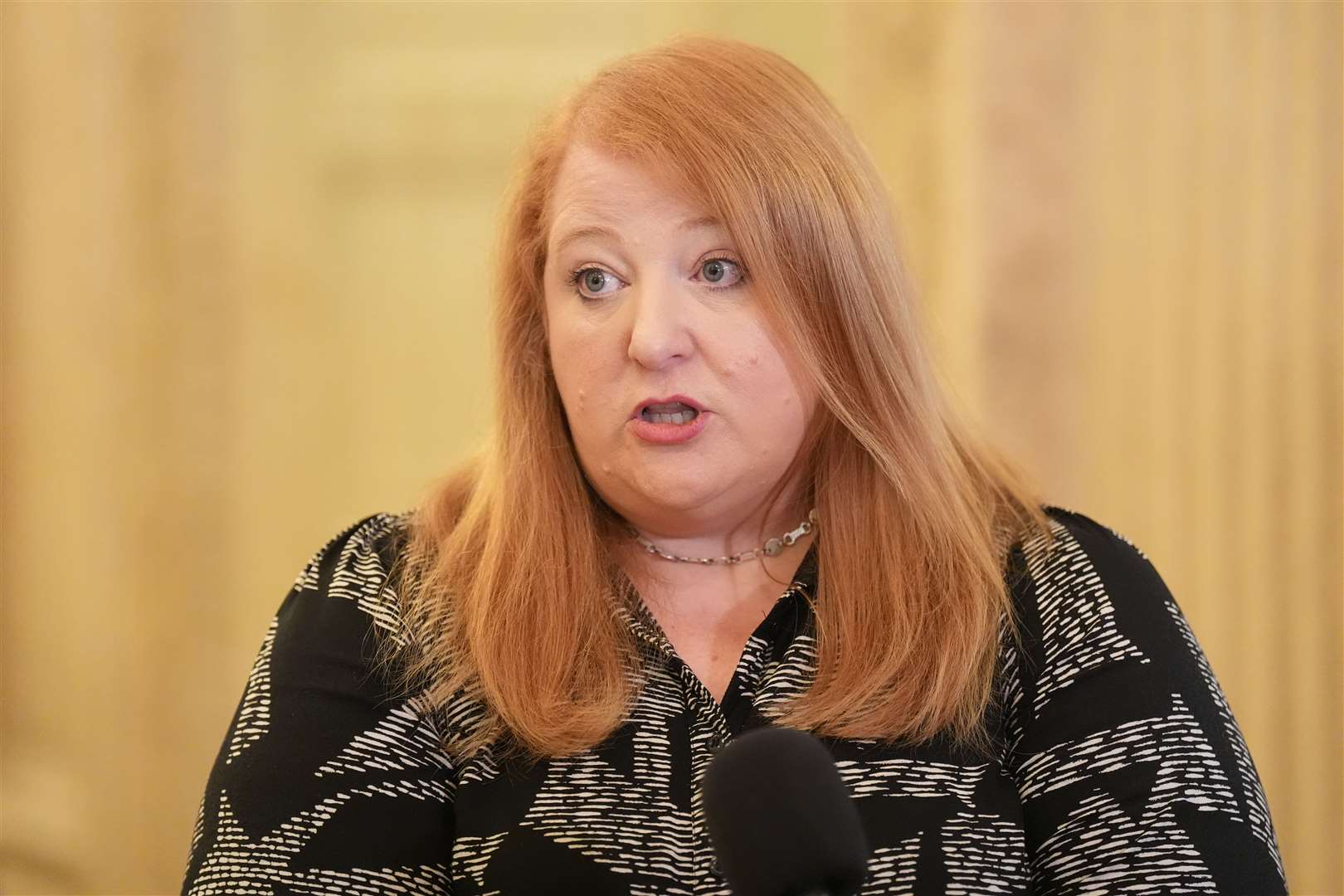 Stormont Justice Minister Naomi Long said there was ‘no place in our society for intimidation or threat against journalists’ (Niall Carson/PA)