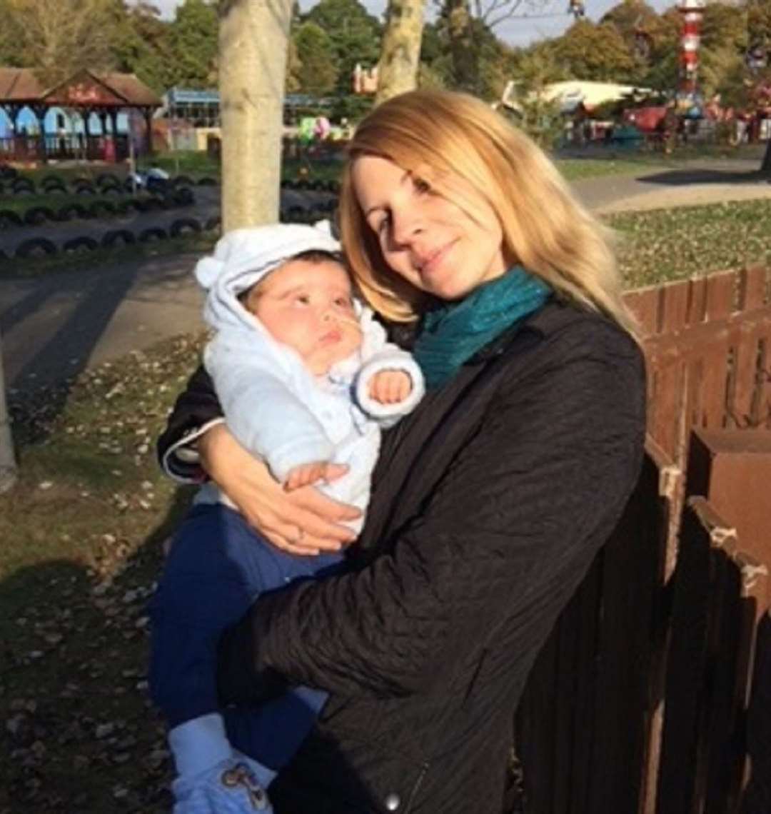 Susie Thorndyke with her son James. Pictures: EACH