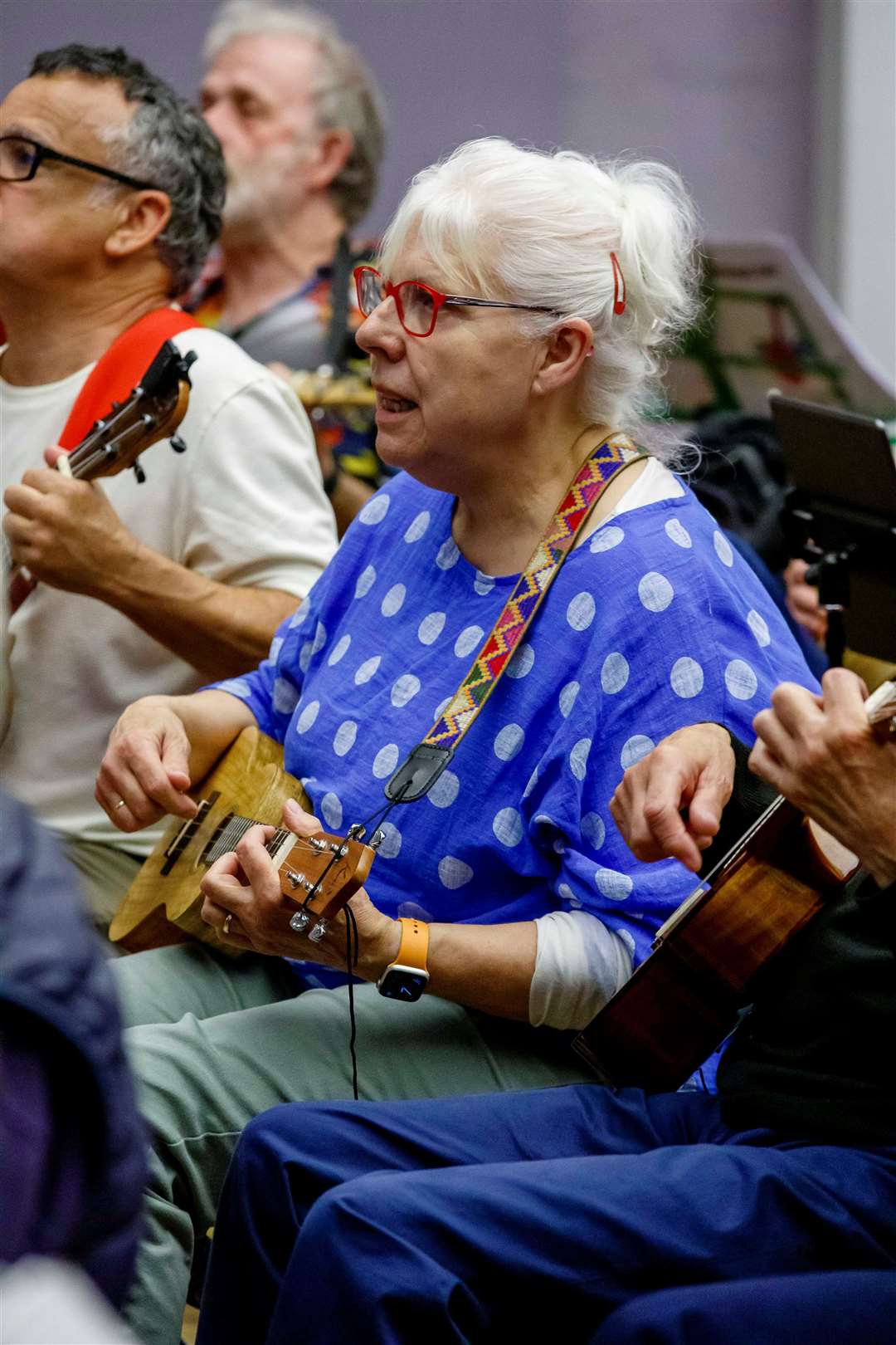 Diss Ukulele Day at The Corn Hall in St Nicholas Street. Picture: Mark Bullimore