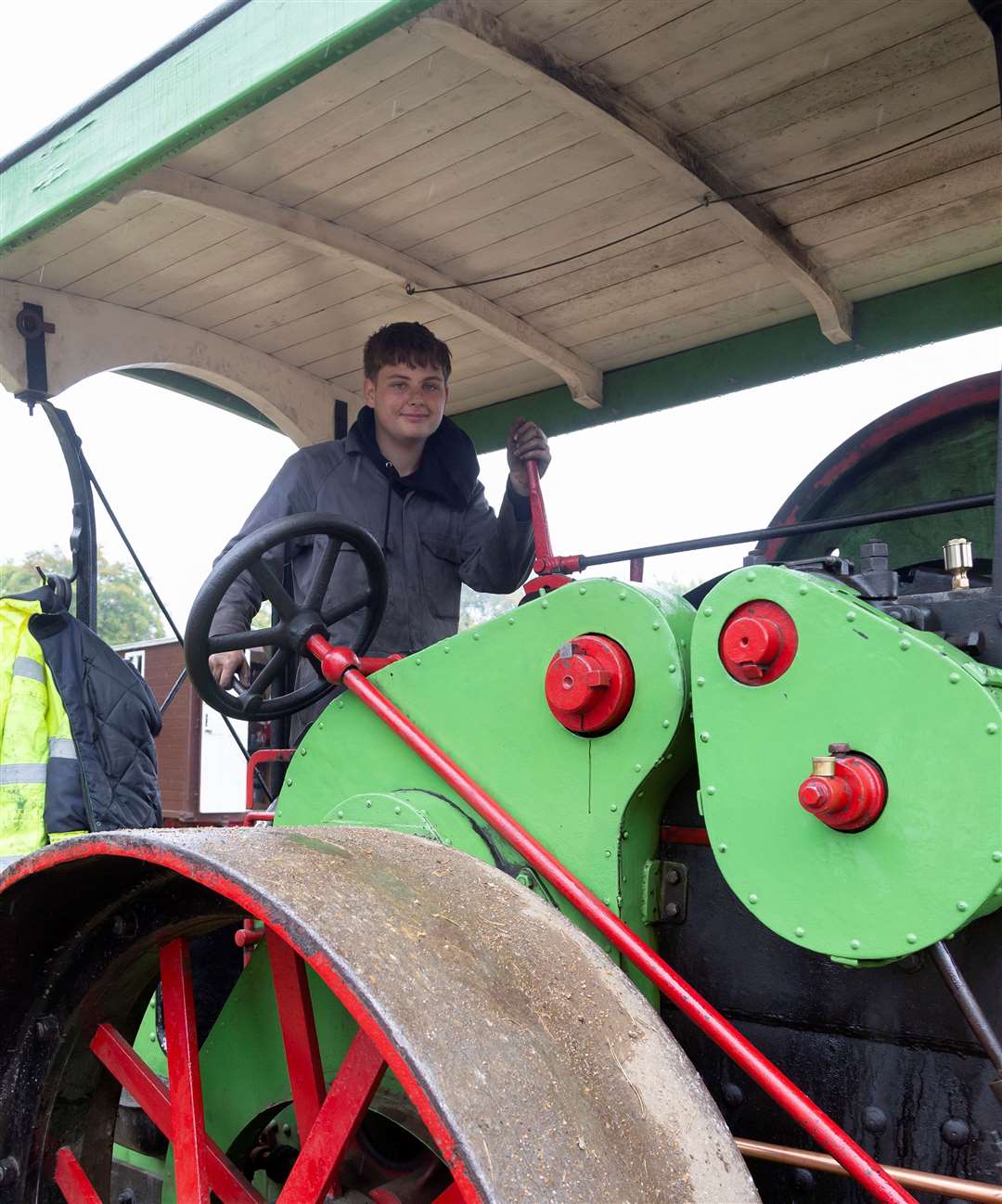 Archie Perrins at the wheel.