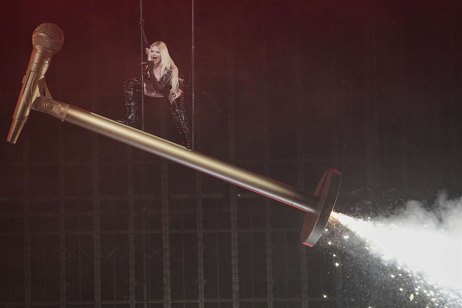 Erika Vikman from Finland during the Eurovision Song Contest final (Martin Meissner/AP)