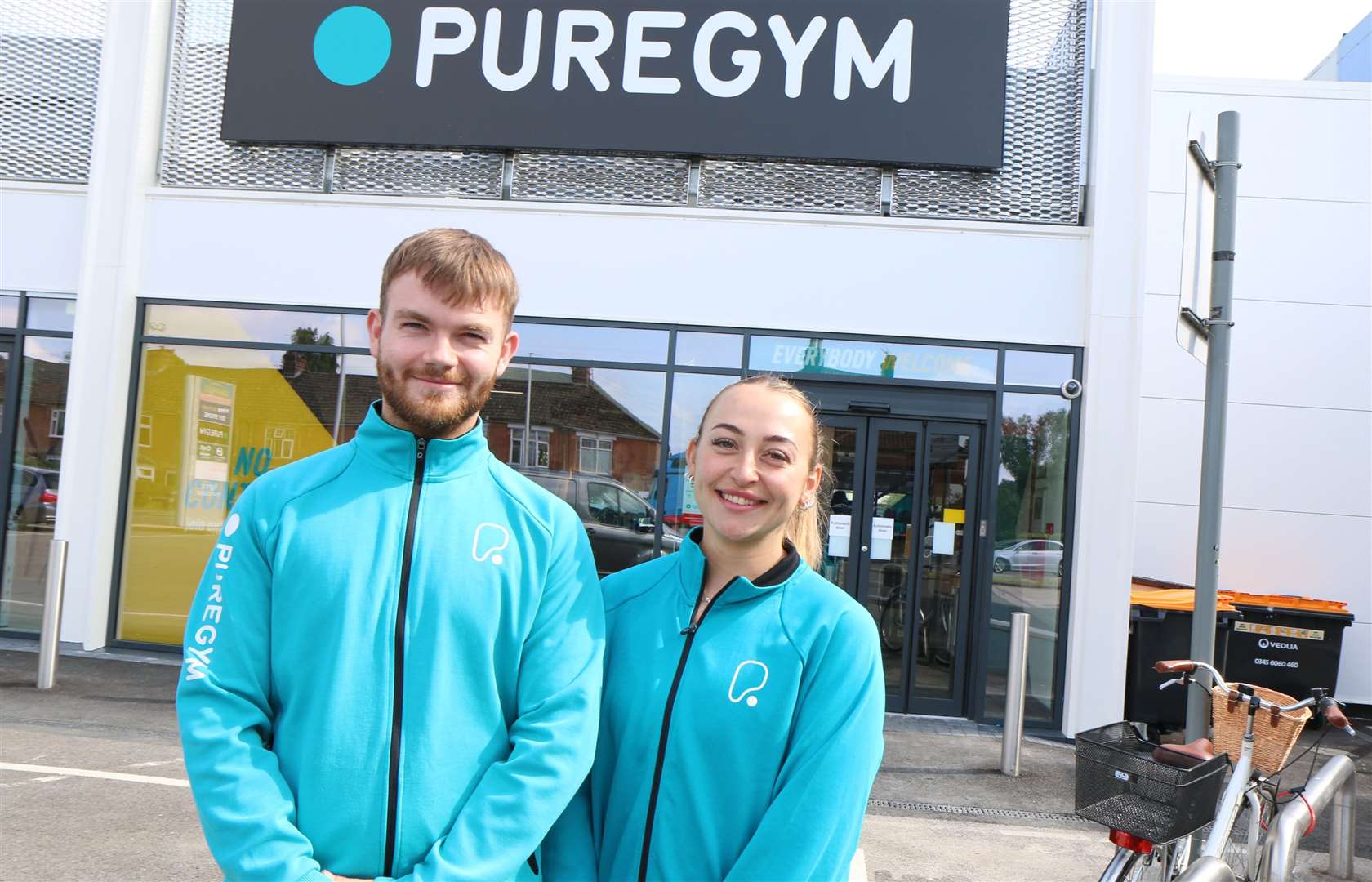 Elliot Townsend, assistant general manager and personal trainer, Ruby Mouser. Picture by Chris Morris