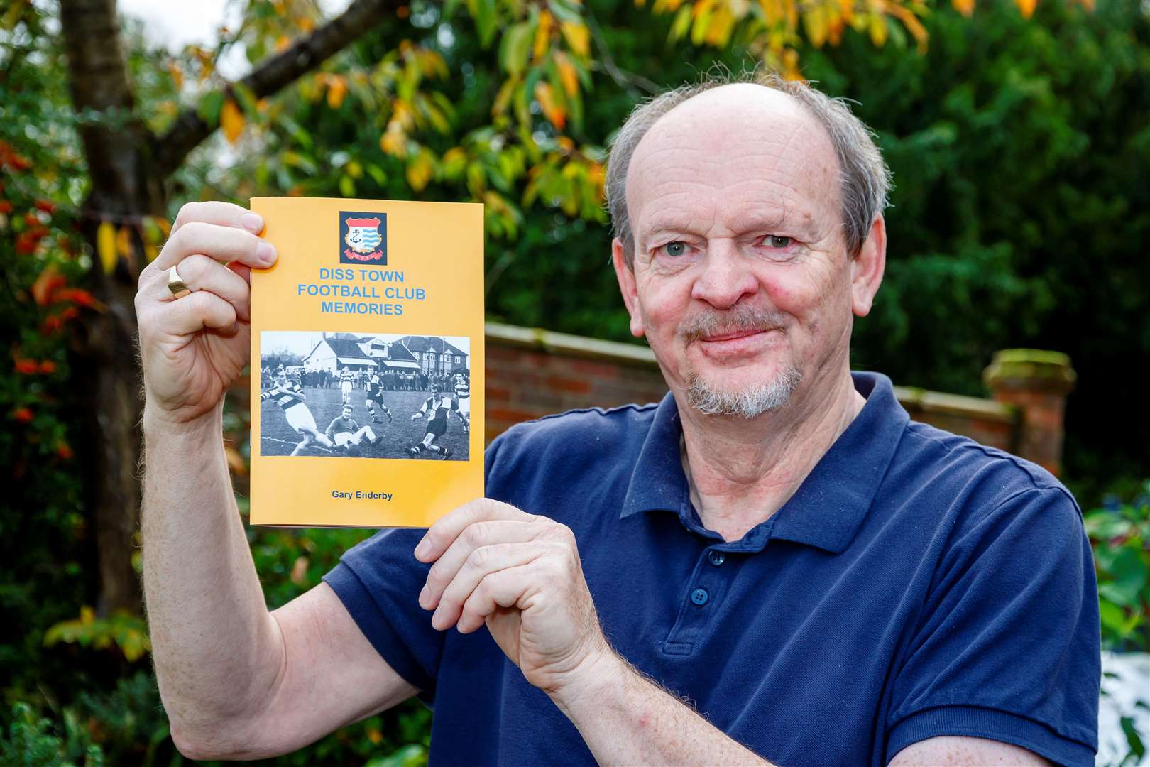 Gary Enderby with his new book. Picture: Mark Bullimore