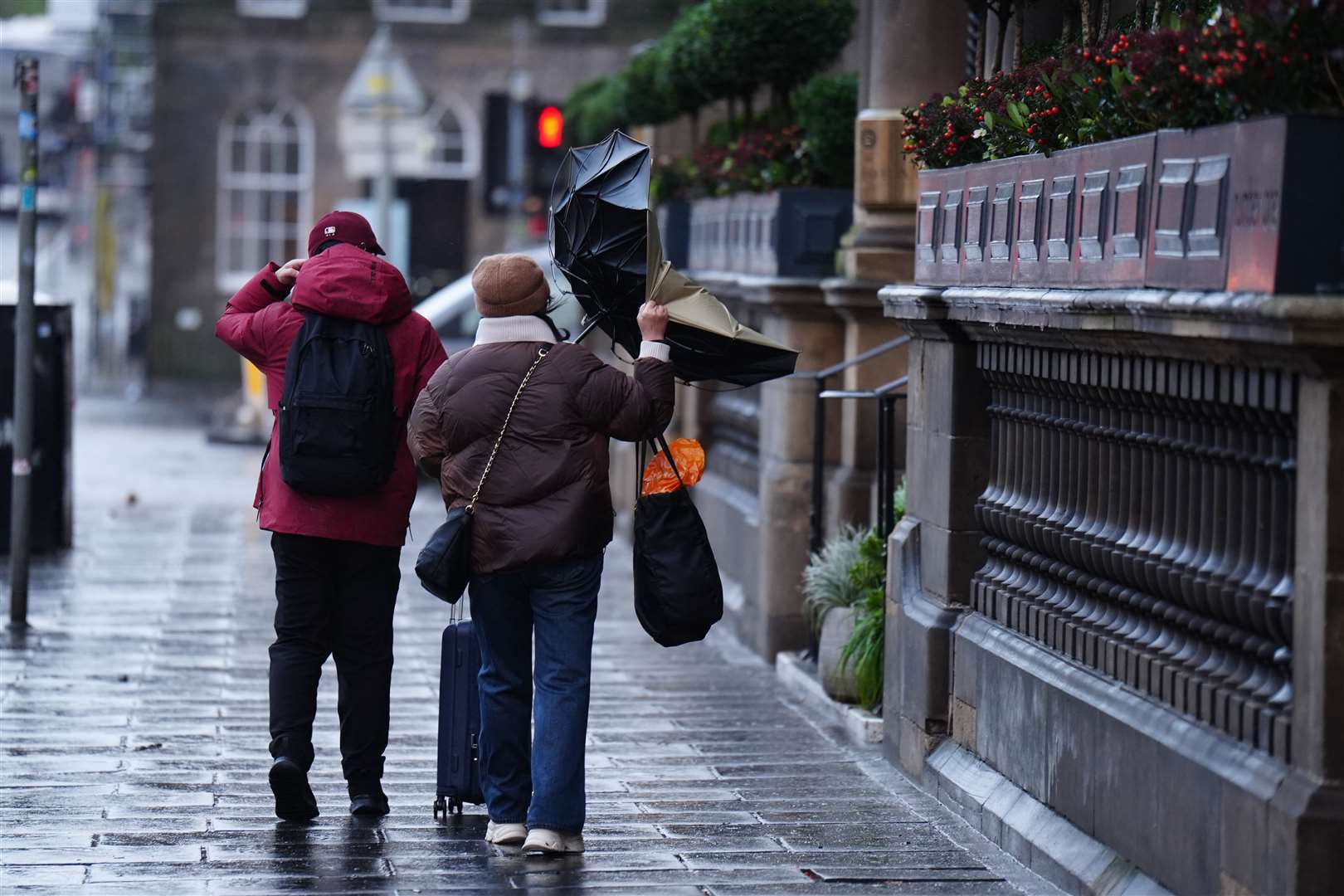 Large parts of the UK will be hit with wet and windy weather at the weekend (Jane Barlow/PA)