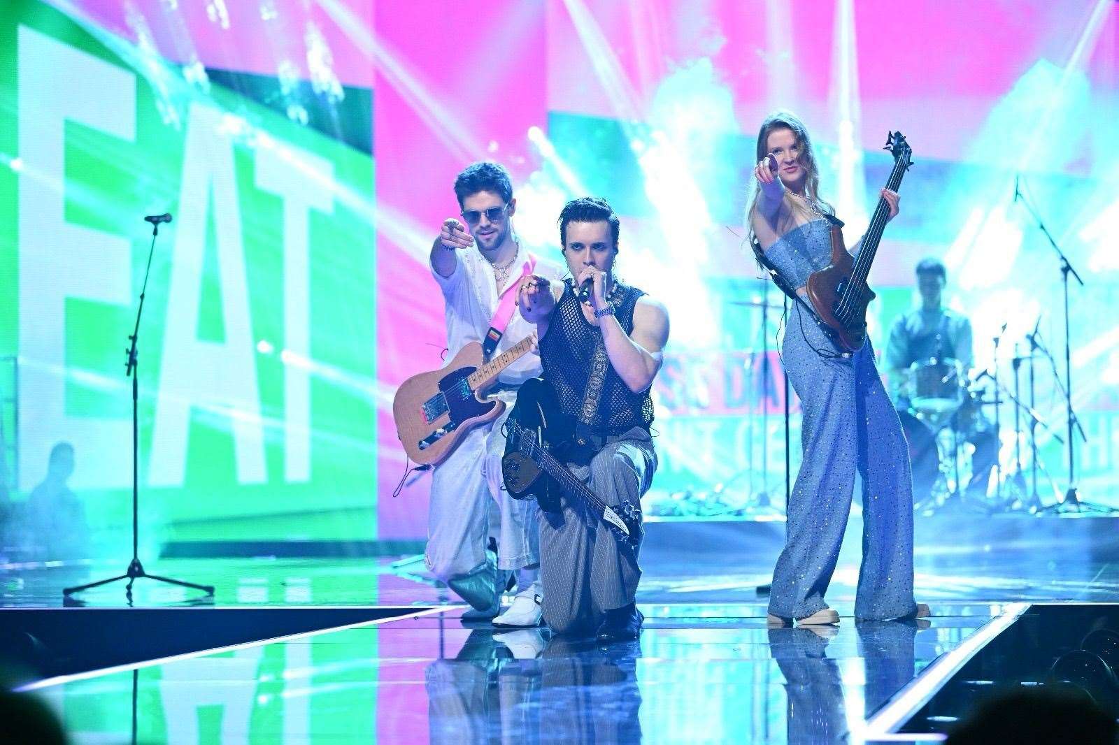 Ollie Trevers, from Framlingham, and his band The Great Leslie made it through to the final five of Germany's Eurovision selection competition. Picture: Willi Weber
