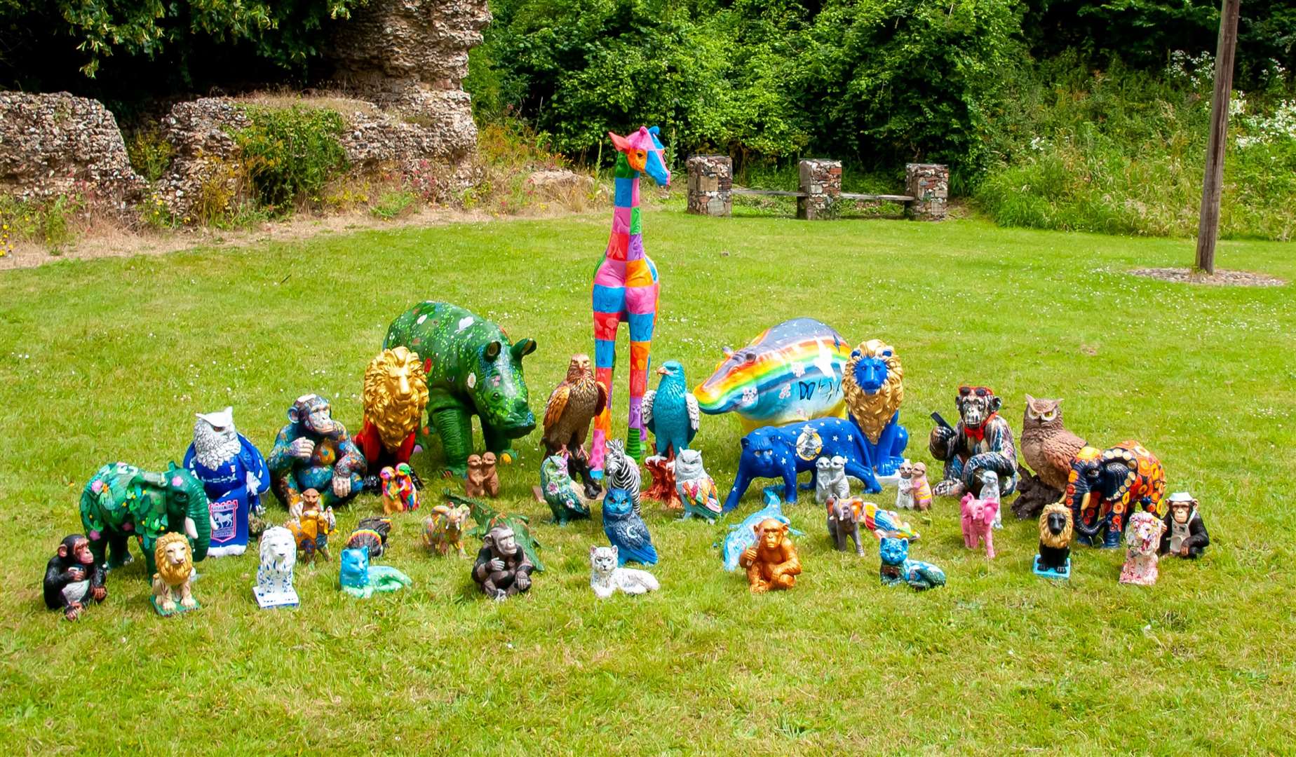 The full set of sculptures which will be on the trails in Eye and Harleston. Picture: The Blossom Charity
