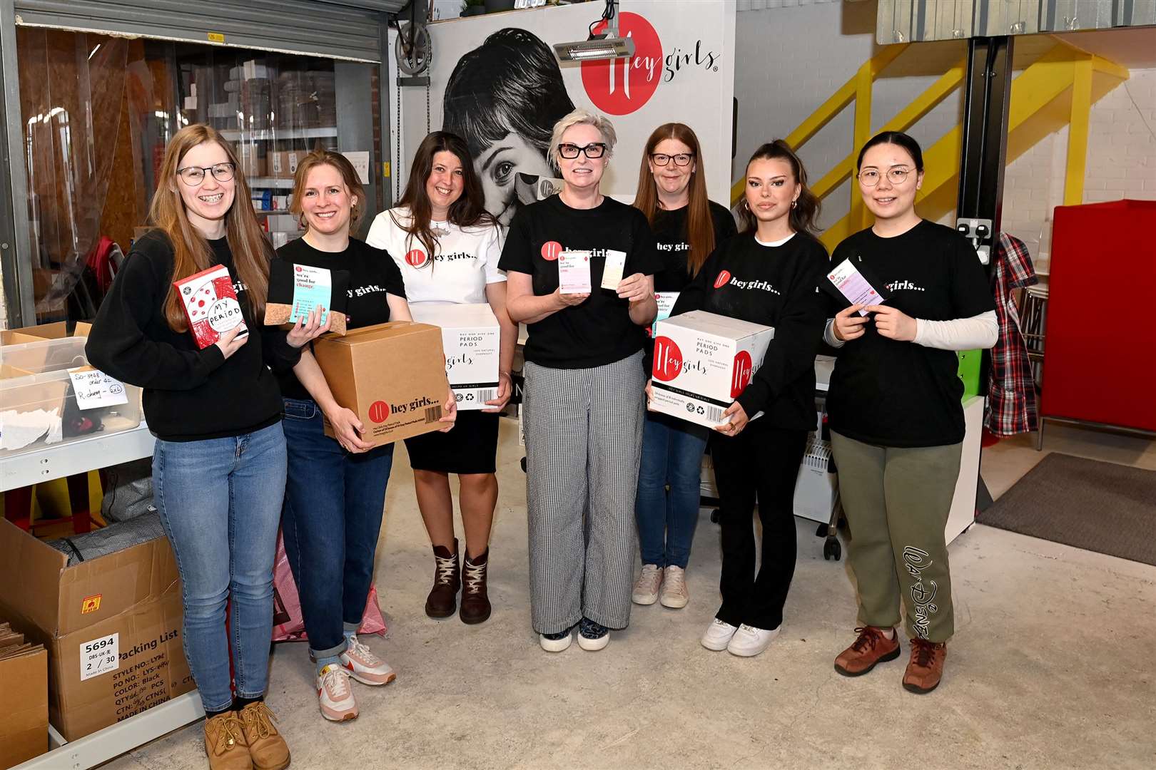 Hey Girls, a social enterprise providing sanitary products for women and girls in the area. Picture: Mecha Morton.