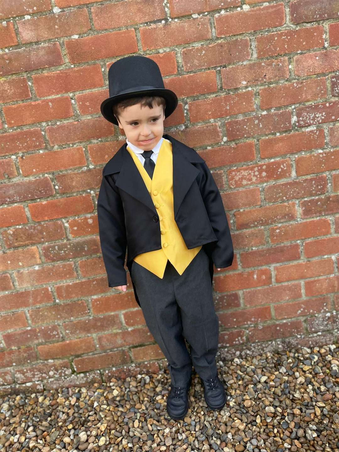 Ellis Ramsay, four, from Harleston, dressed as Sir Topham Hatt/The Fat Controller from Thomas The Tank Engine.