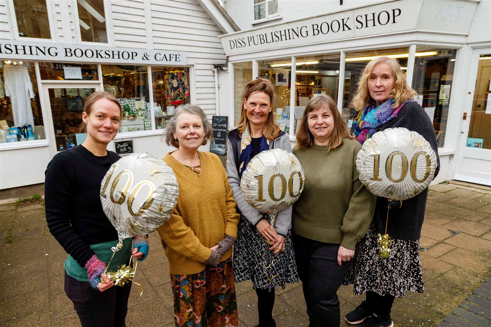 Birgitte Mager (centre) with Anya Temple, Kris Halls, Karen Pearl and Deborah Morford. Picture: Mark Bullimore