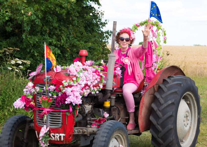 The Pink Ladies Tractor Road Run 2017. Photo: Jonathan Slack.