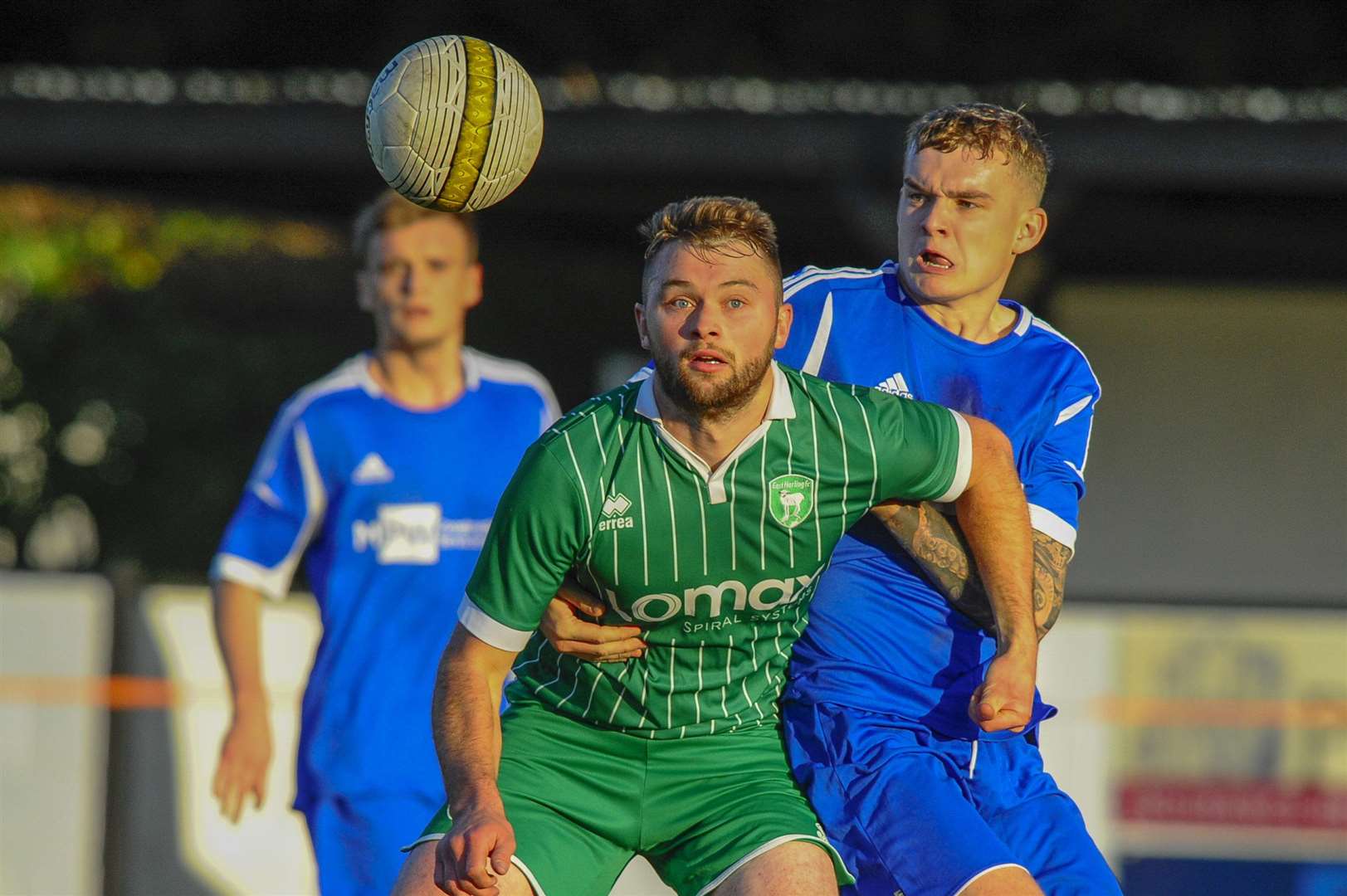 East Harling, Norfolk, UK, 03 November 2018..Football action from East Harling v Watton..Picture: Mark Bullimore Photography. (5187855)