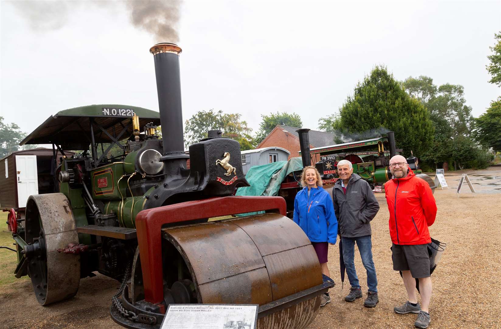 Visitors Gemma and Mick Tyler with Shaun Gillott.