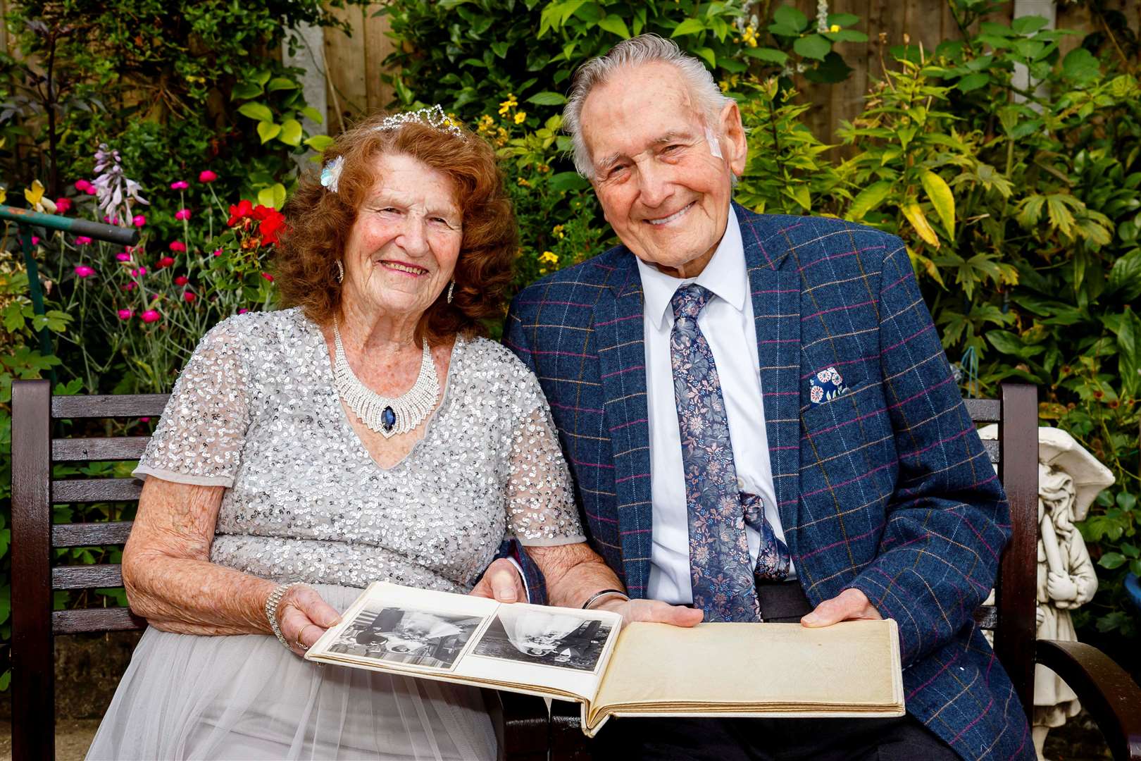Cissie and Richard Pettengell from Long Stratton have celebrated their 70th wedding anniversary. Picture: Mark Bullimore