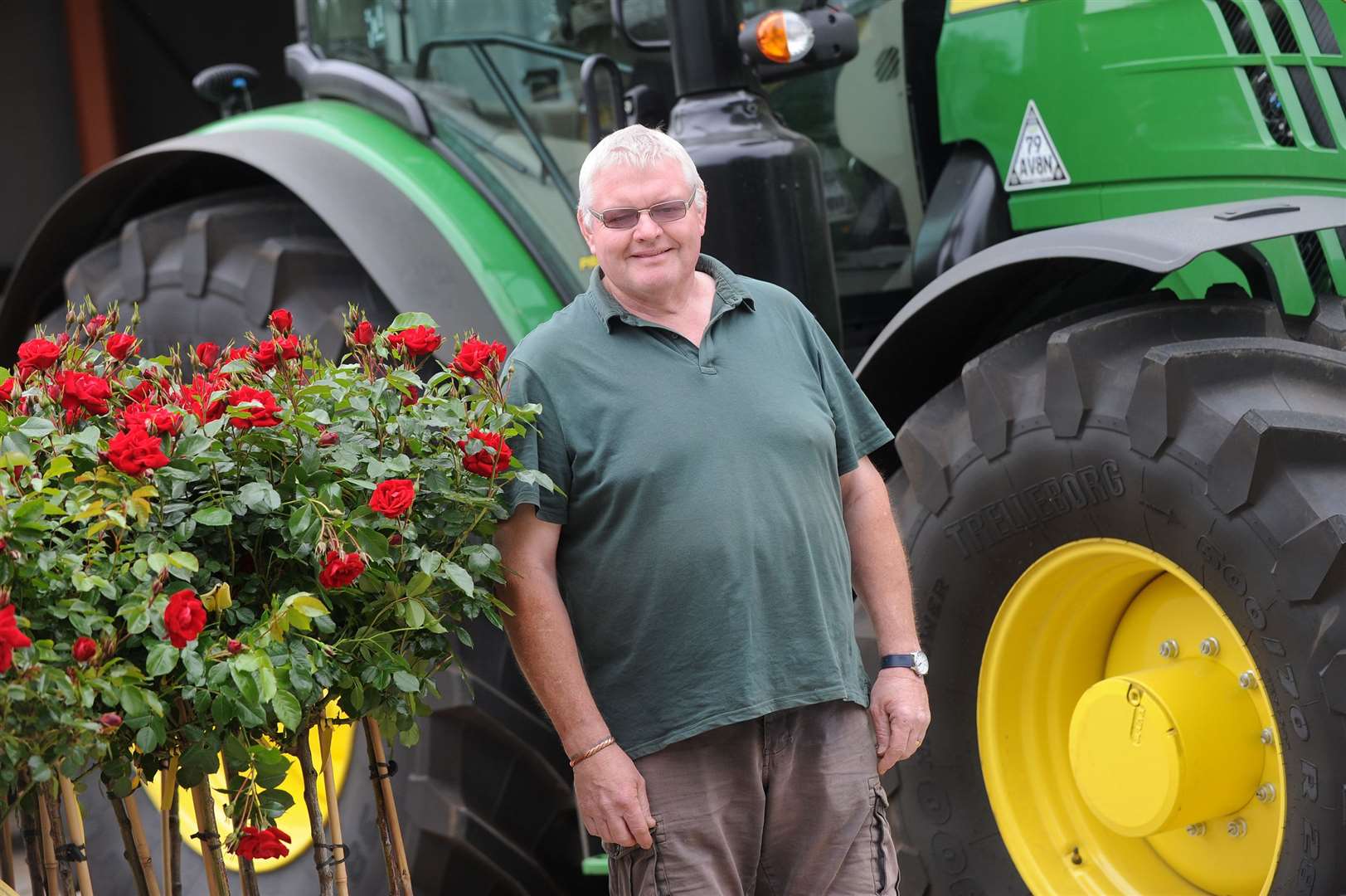 Chris Turner has worked for Wharton's Roses for 40 years. Picture: Mecha Morton