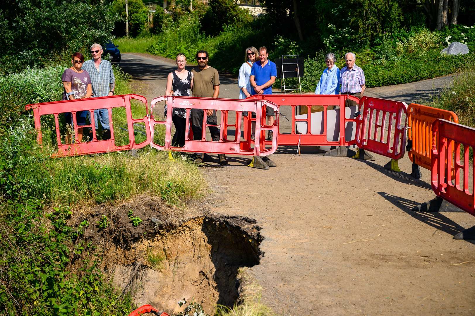 Motorists and residents have been left to make a three mile detour to get to the other side of the closure. Picture: Mark Bullimore Photography.