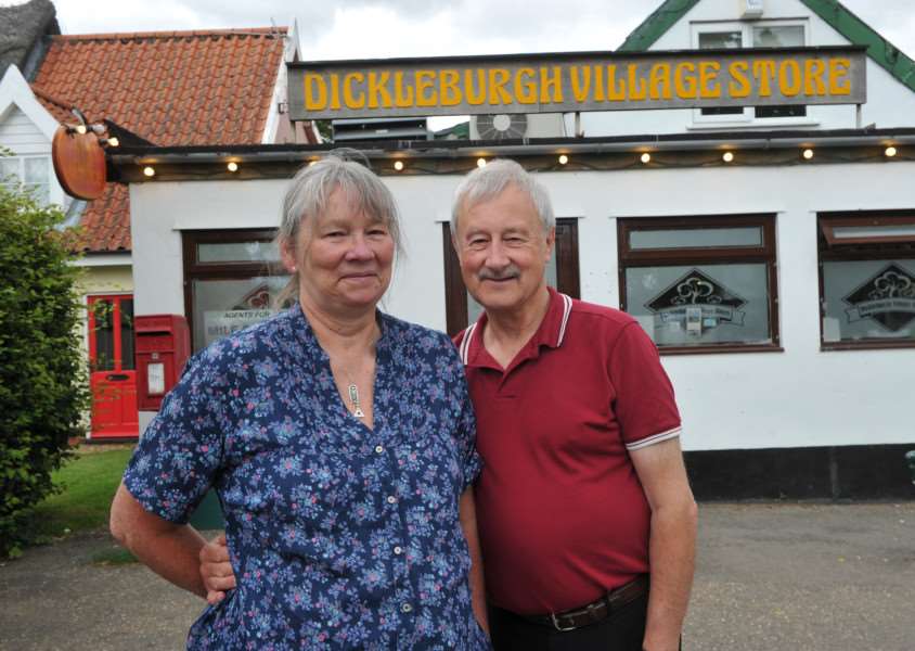 Bob and Sue Greenwood retiring from Dickleburgh stores ANL-150722-152621009