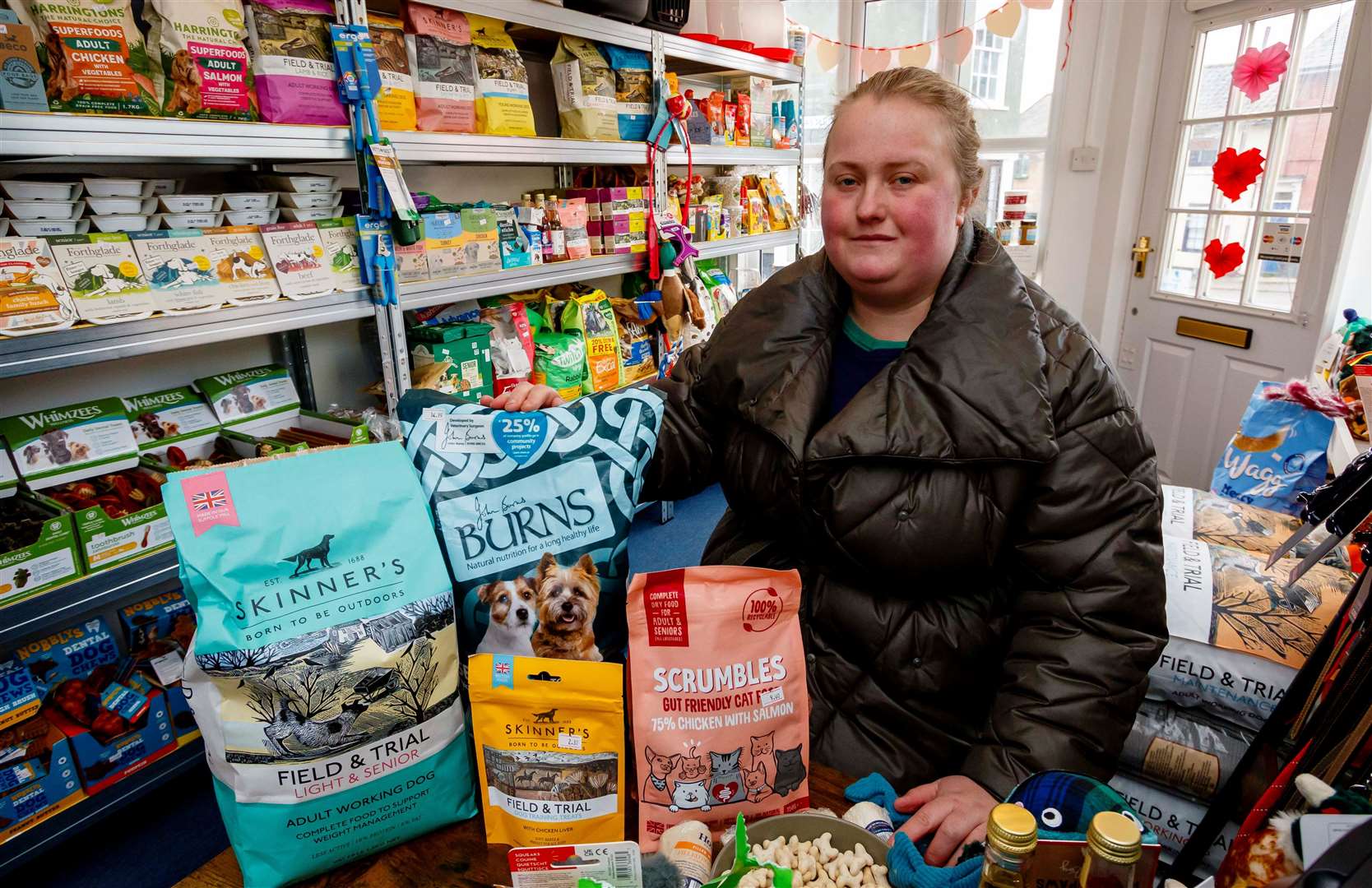 Rose Howes has always wanted to run her own pet food shop. Picture: Mark Bullimore