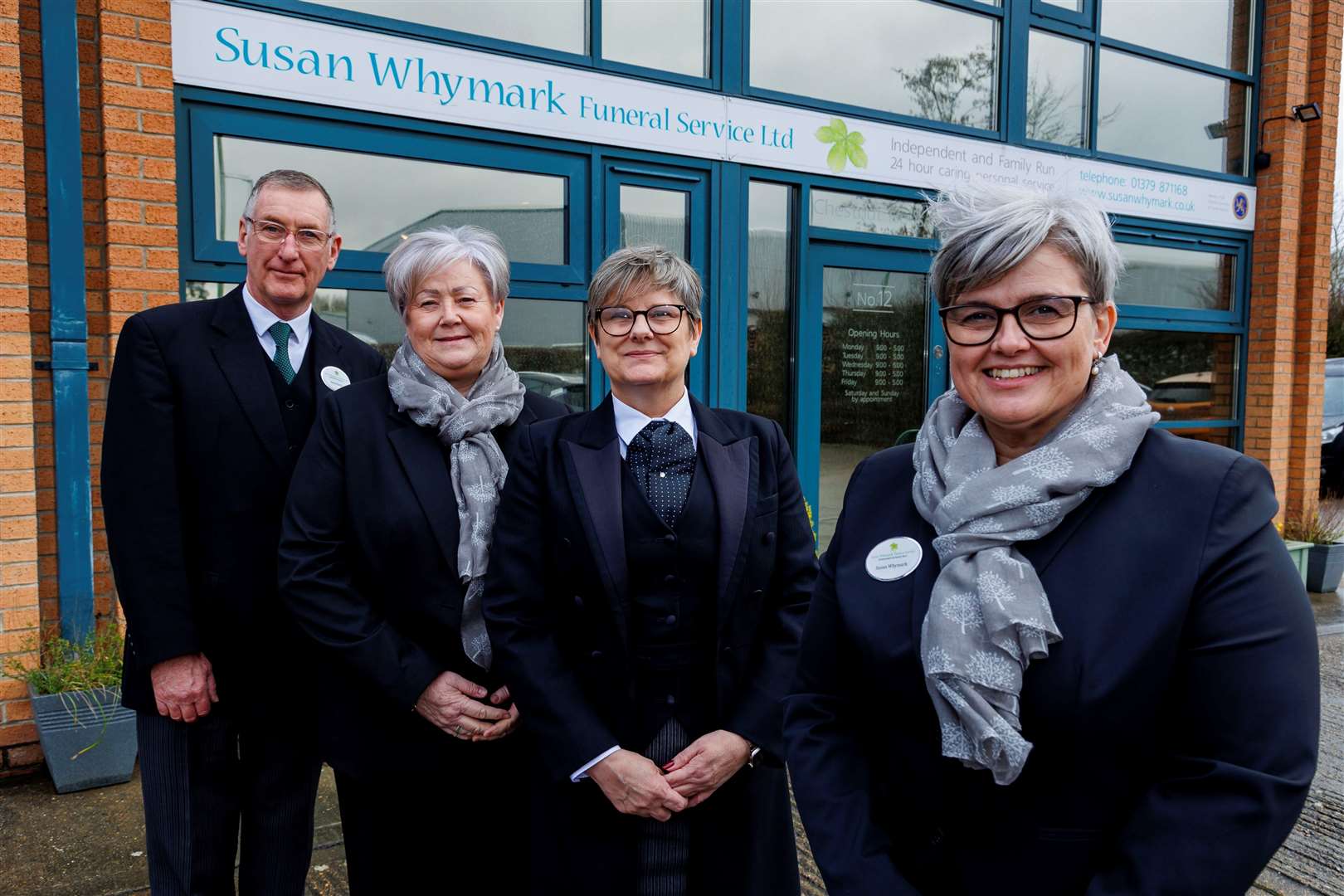 Dave Banks, Sandra Smith, Mandy Porter and Susan Whymark. Picture: Mark Bullimore