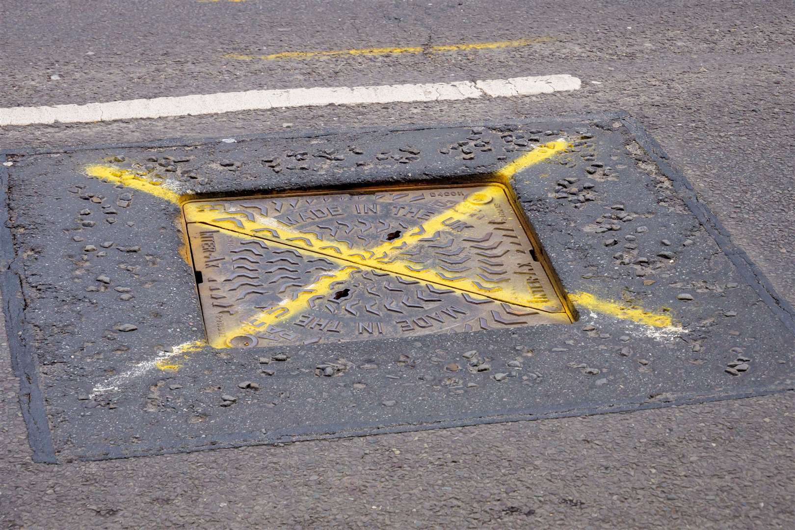 John Lyndon-Taylor said the cover was dangerous for road users as well as being noisy for those that live near it. Picture: Mark Bullimore