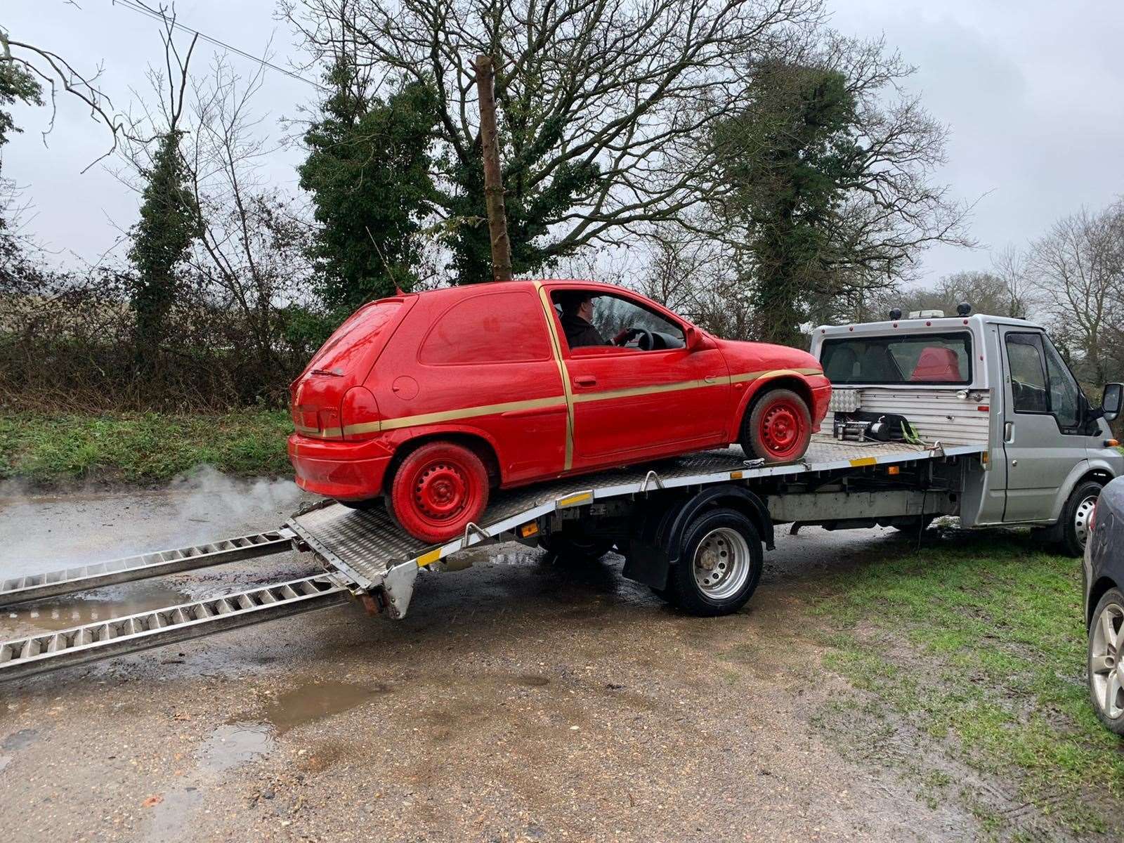 The car was swiftly destroyed after being sold last week. Credit: Rob Vincent