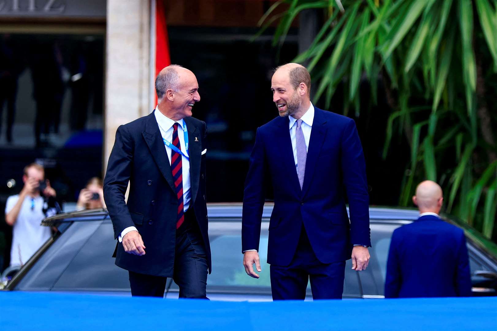 The Prince of Wales arriving at the Blue Economy and Finance Forum in Monaco (Manon Cruz/PA)