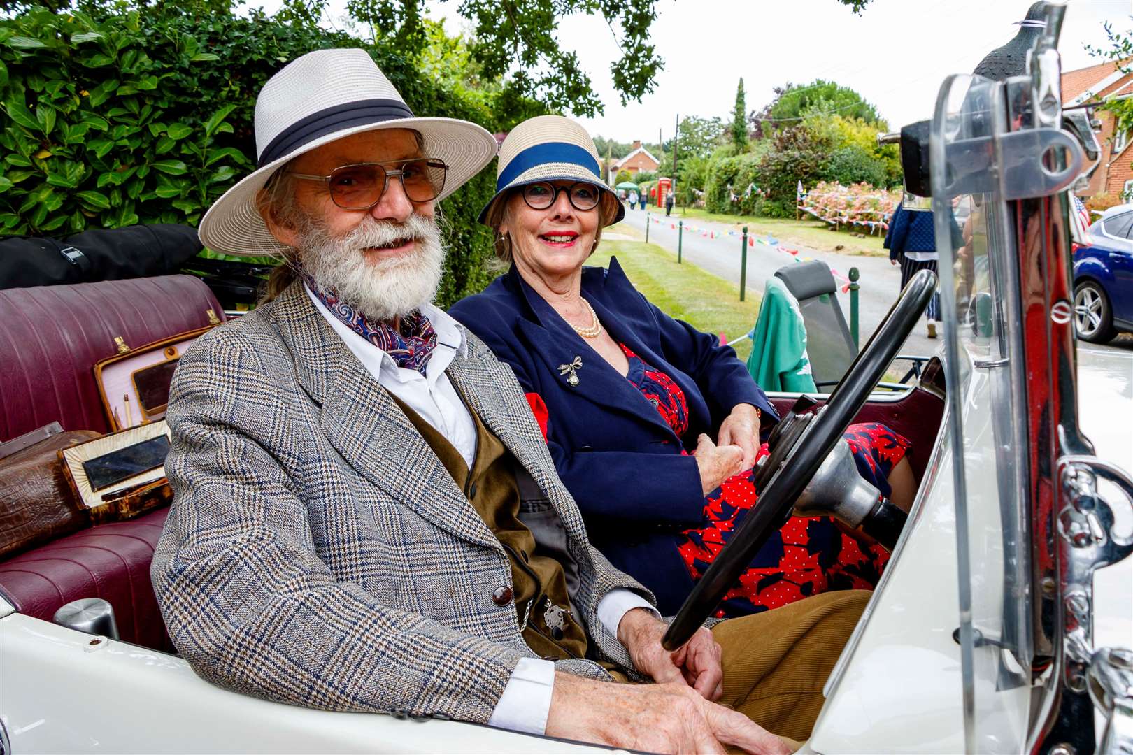 John and Anita Barnard in a 1934 Wolseley Nine Tourer at the Thorpe Abbotts event. Pictures: Mark Bullimore Photography