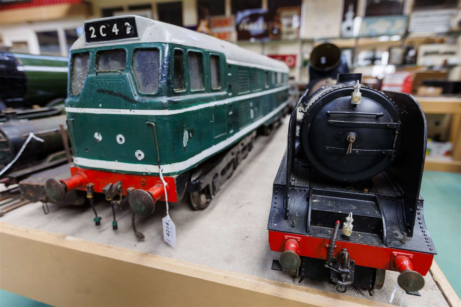 One of the model locomotives fetched £6,000. Picture: Mark Bullimore Photography 2022.