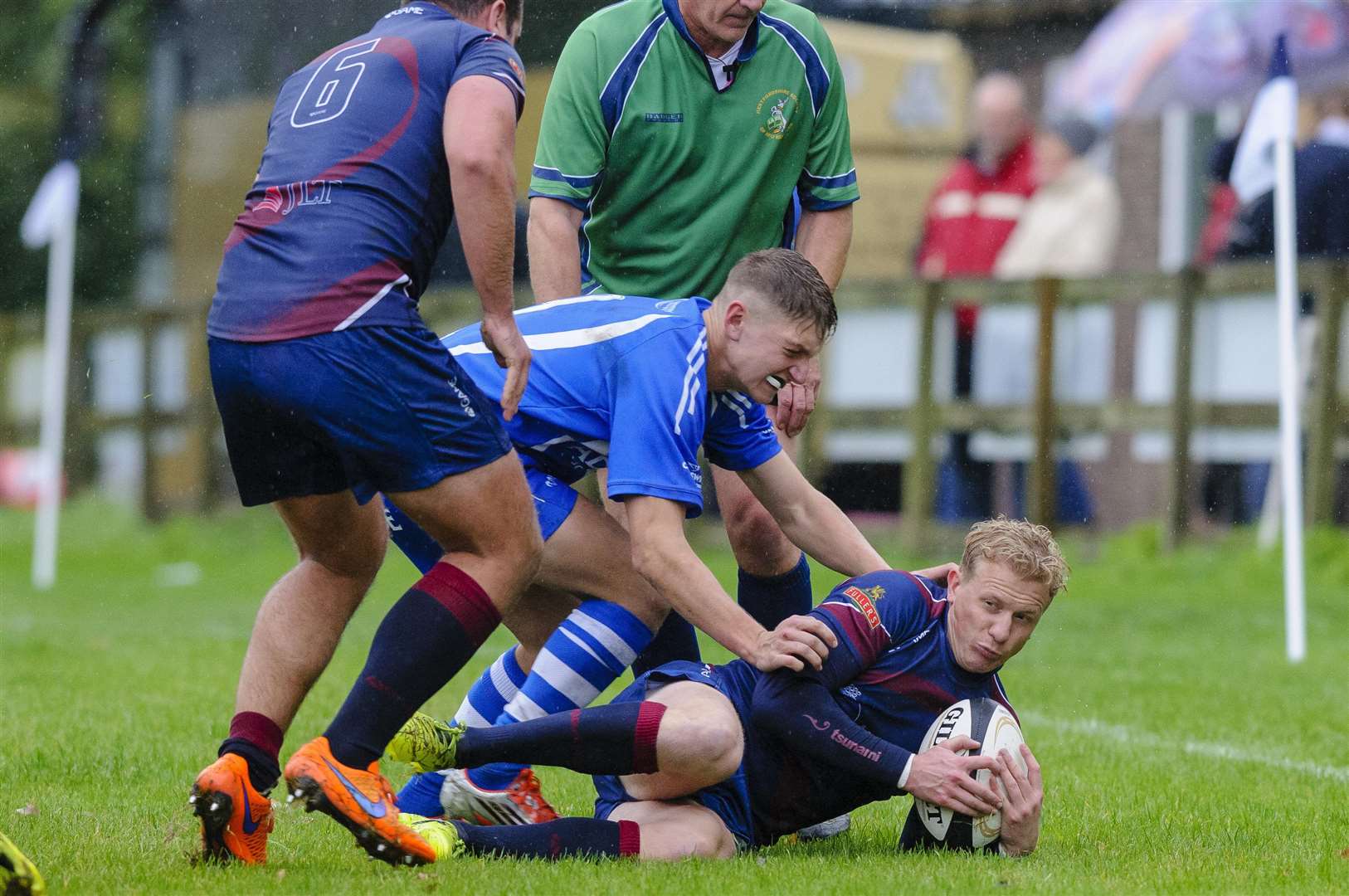 Roydon, Norfolk, UK, 06 October 2018..Rugby action from Diss v Old Haberdashers - Nick Garnham..Picture: Mark Bullimore Photography. (4635734)