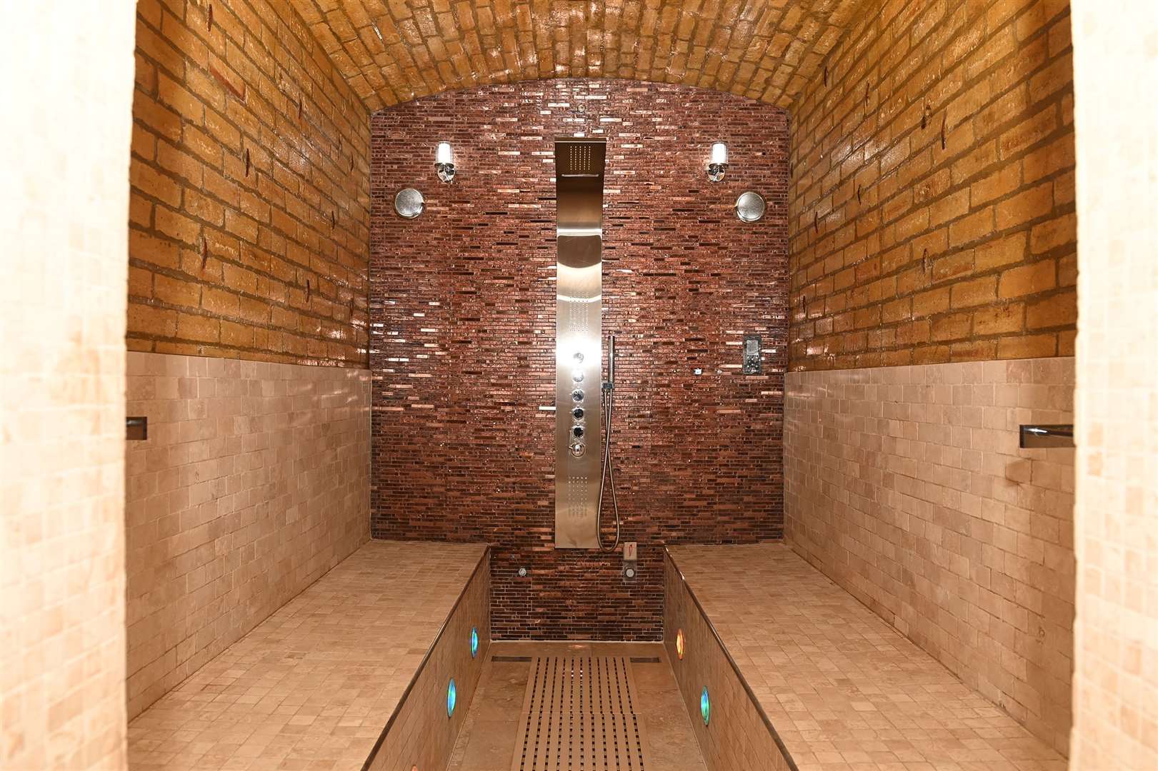 Ms Myers-Lamptey has transformed the former bank's vault into a state-of-the-art spa. Picture: Mecha Morton.