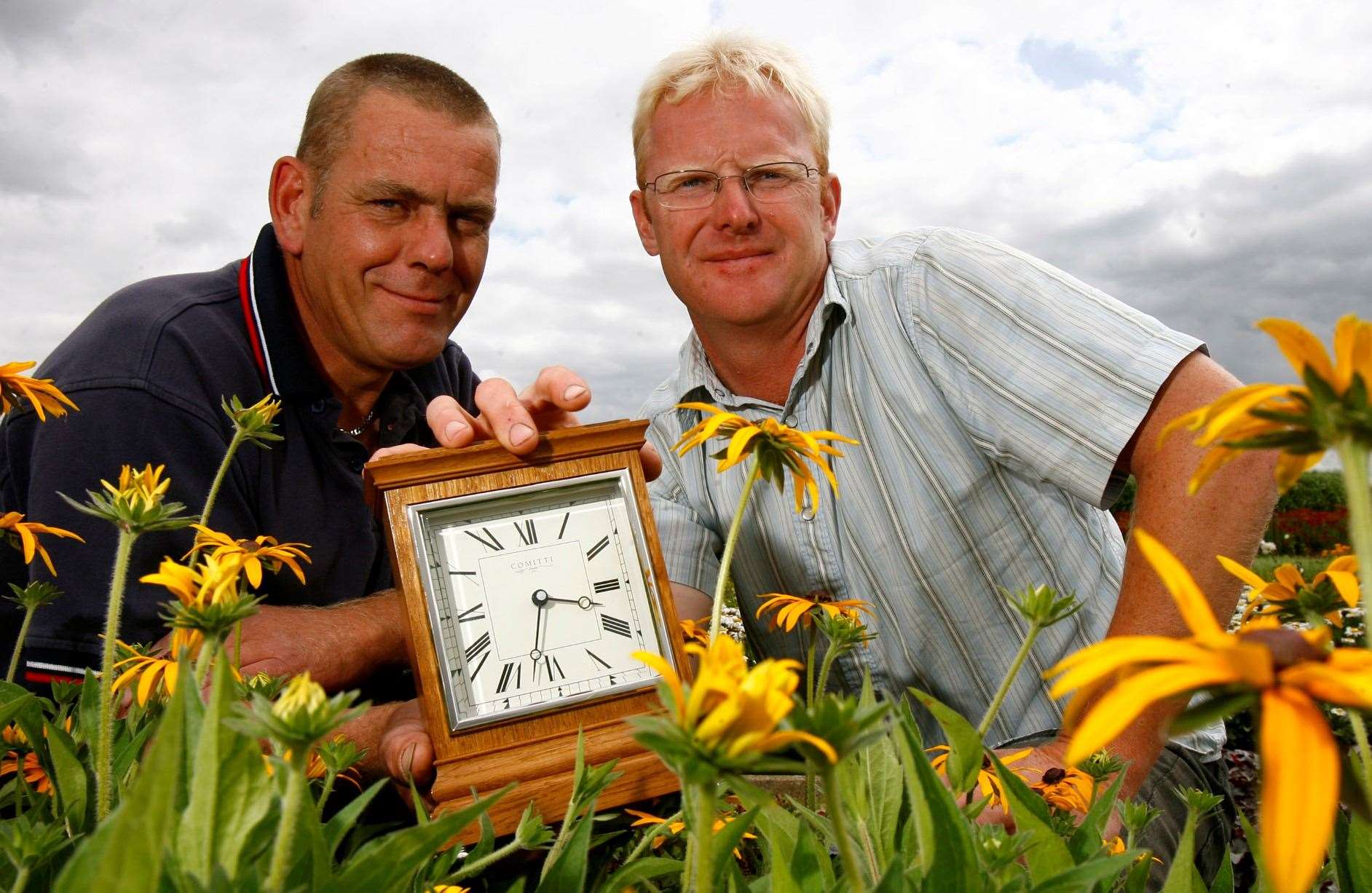 Peter Baxter and Gavin Erith, when they celebrated 25 years at Wortham Nurseries in 2008