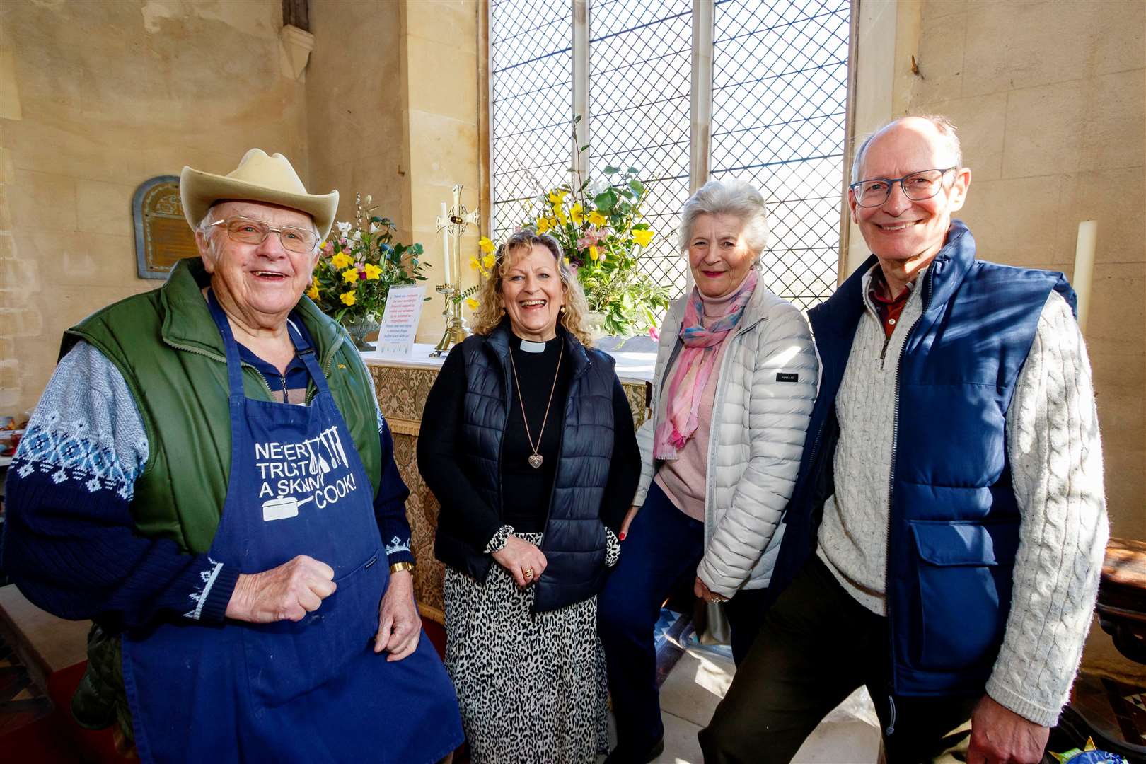 From left, Gerry Smith, Rev’d Cathy Bladen, Mandy Martin and Richard Chatham. Picture: Mark Bullimore