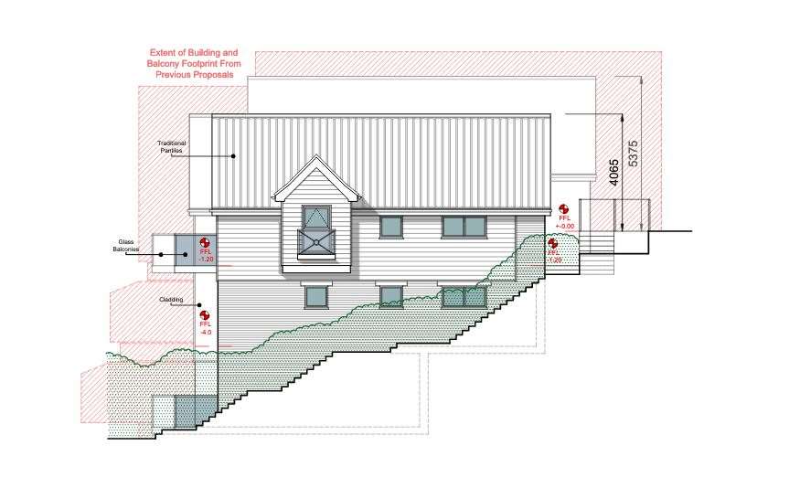 New sketches show the reduction in size of the Mere-side project. Image: KD Architects/South Norfolk Council