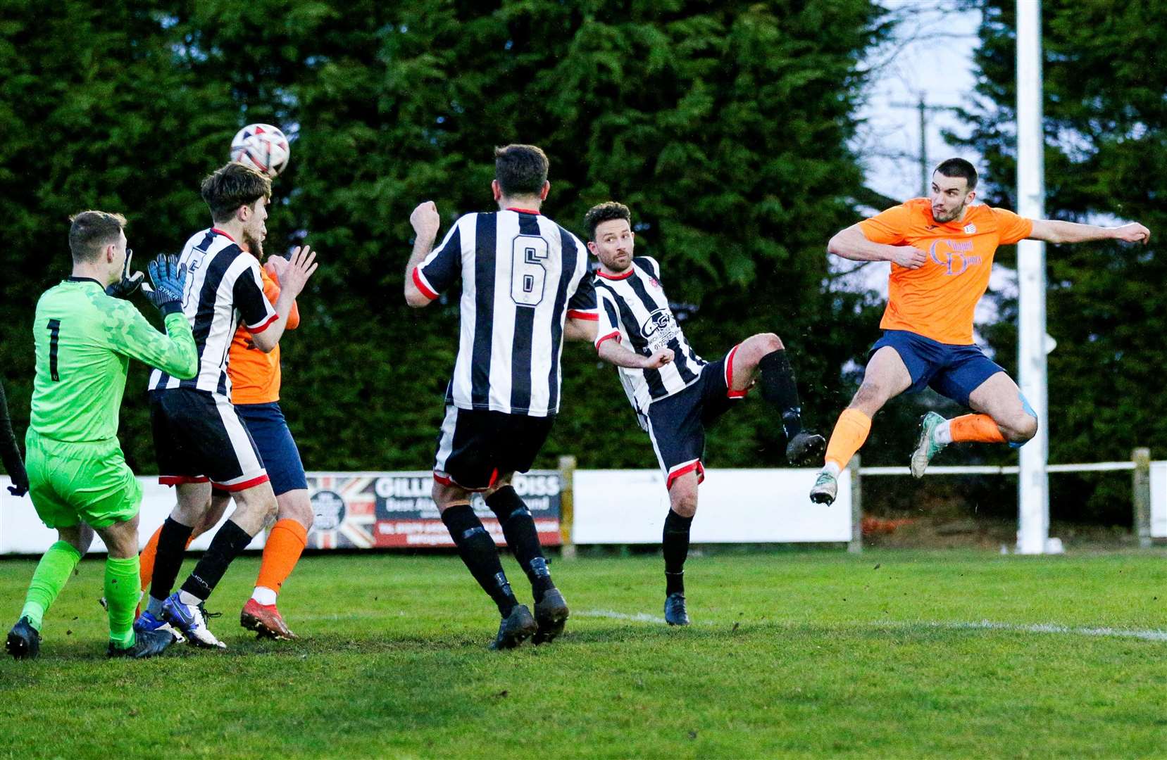 Diss could not find a way past Harwich & Parkeston’s defence in a 1-0 defeat last time out at Brewers Green Lane Picture: Mark Bullimore