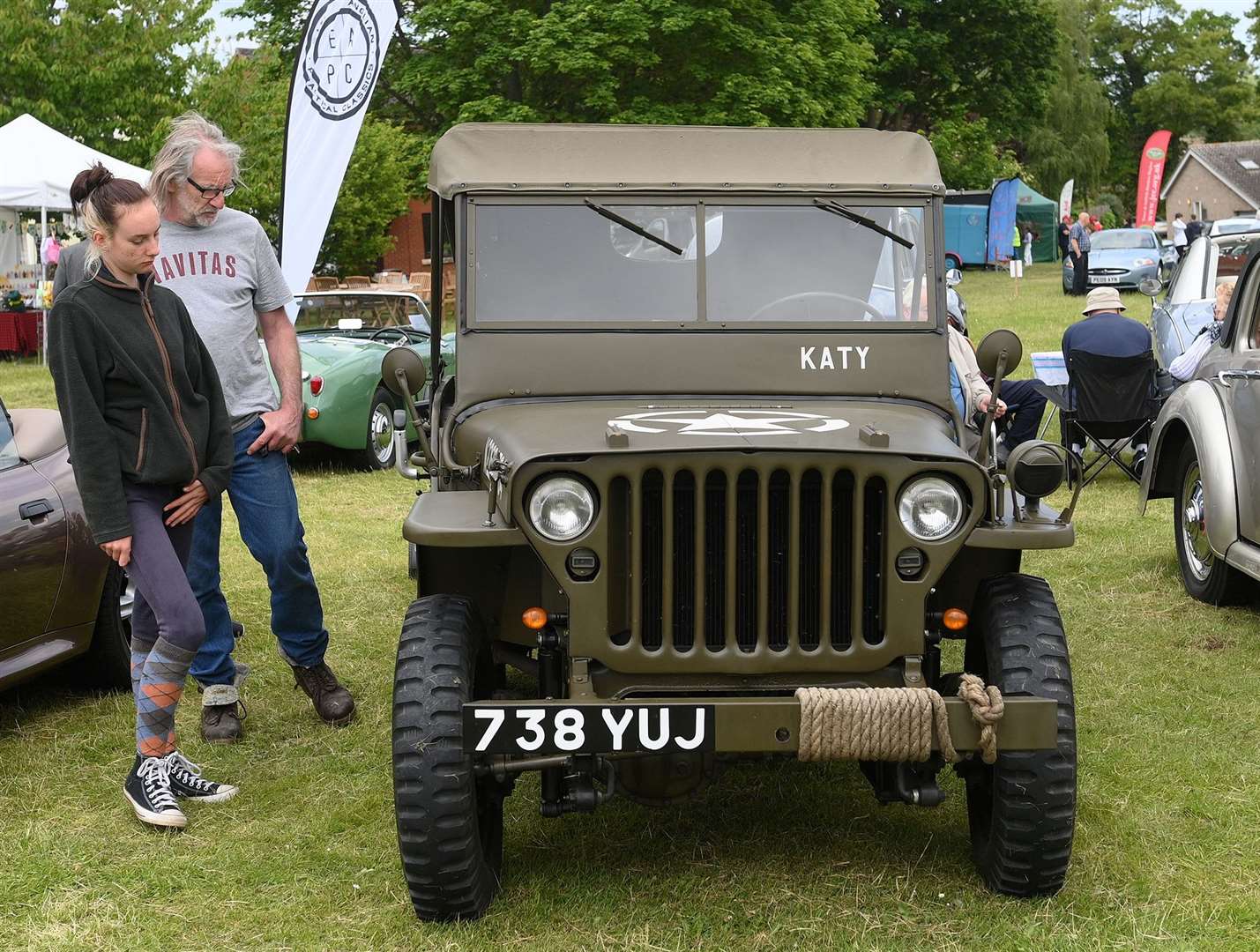 There were also displays of military vehicles at the classic car show. Picture: Mecha Morton