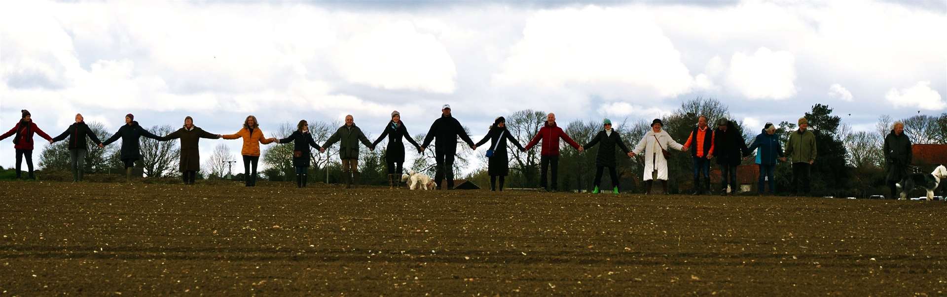 Protestors against the East Pye Solar Farm project. Picture: Block East Pye Solar