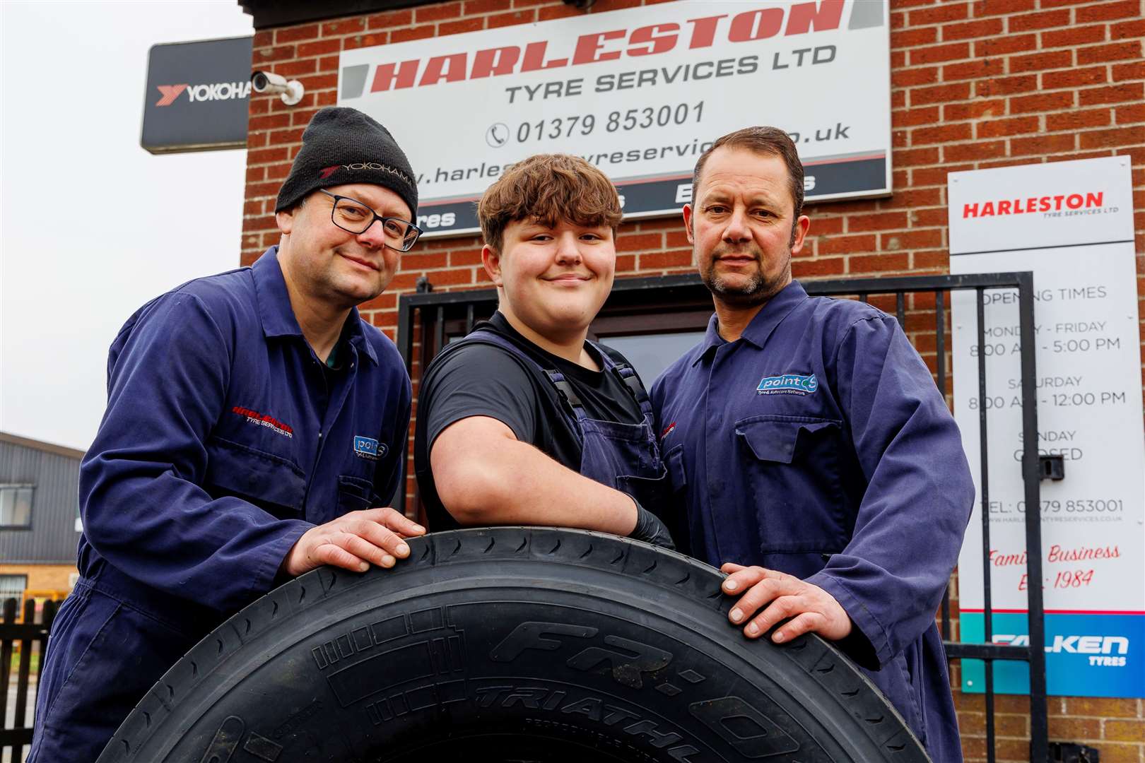 Joel, Charlie and Daryl Keeble. Picture: Mark Bullimore