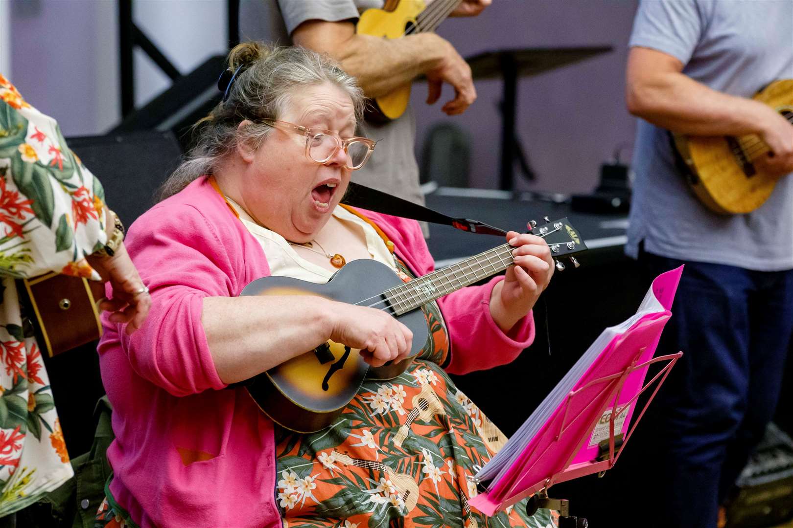 Diss Ukulele Day at The Corn Hall in St Nicholas Street. Picture: Mark Bullimore