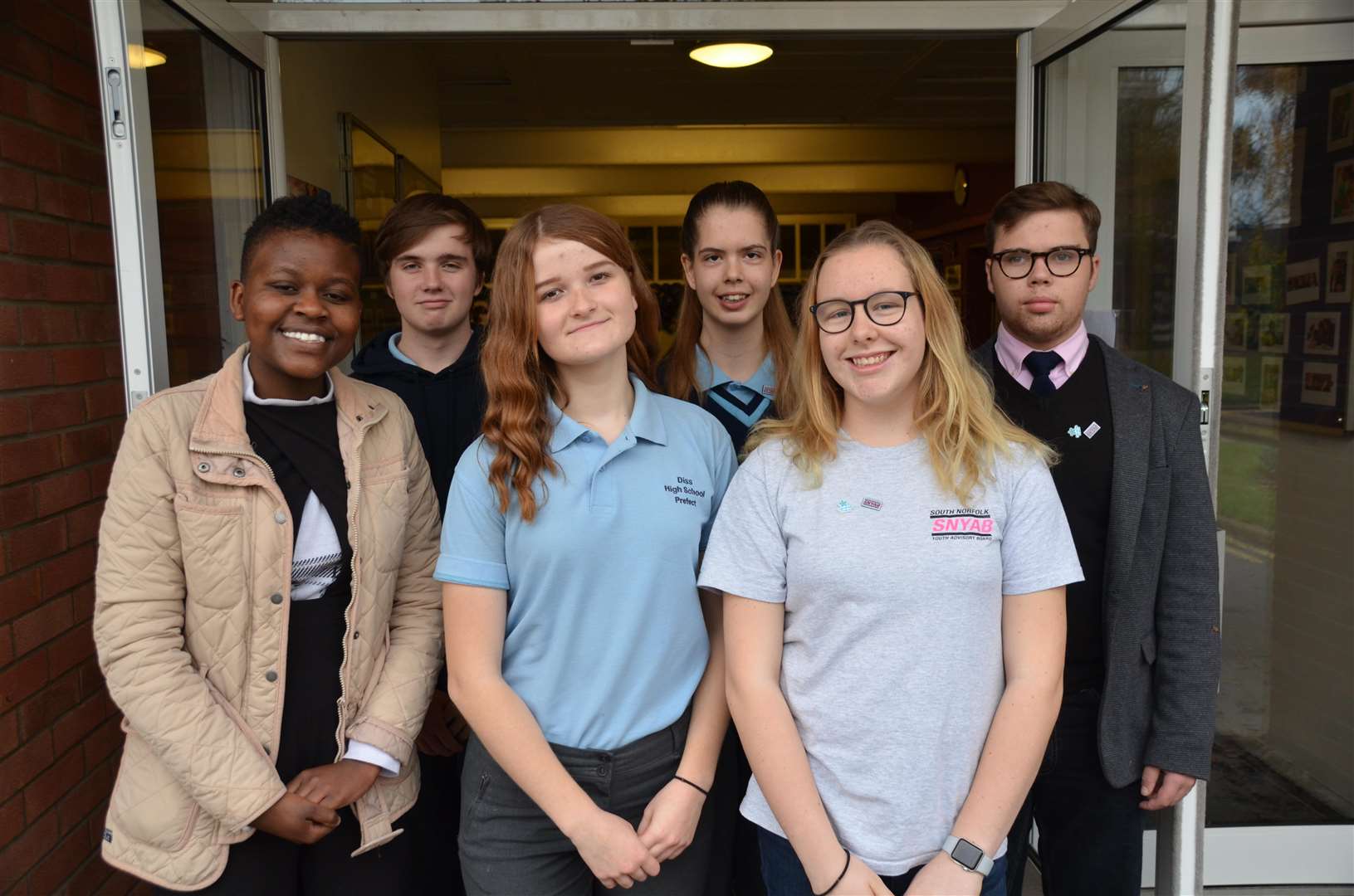 PIONEERS: Kieran Murphy, Beth Dennis, Rebecca Hall, Charlotte Button, Callum Nunn and Zinhle Moyo, who took part in the project.