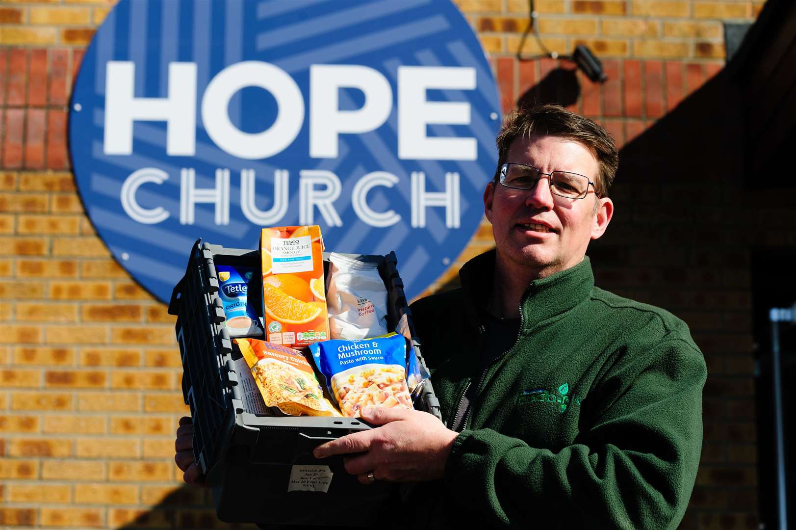 Matt Scade from Waveney Foodbank Picture: Mark Bullimore