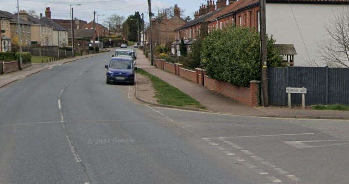 St John's Road Bungay. Image Google Maps