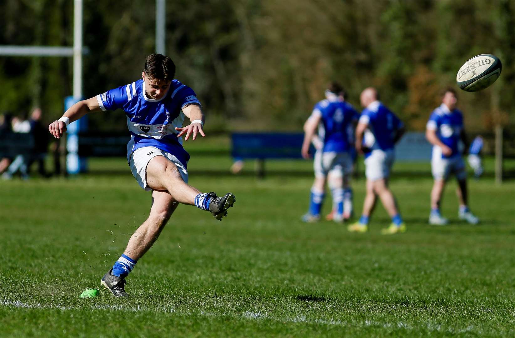 Diss take aim at goal during the season-ending game against Ely Picture: Mark Bullimore