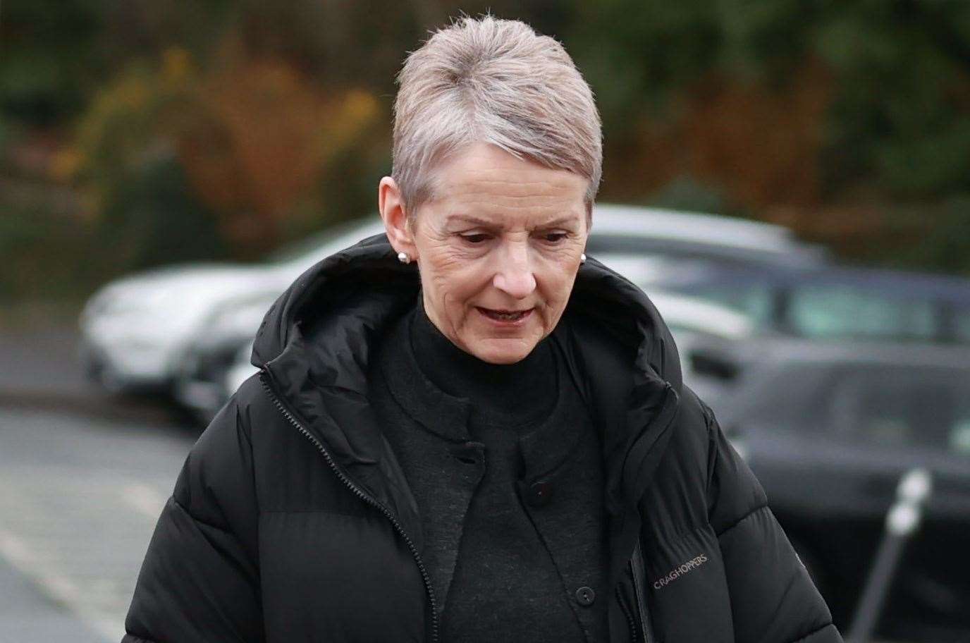 Lady Eleanor Donaldson arrives at Newry Crown Court for a previous hearing (Liam McBurney/PA)