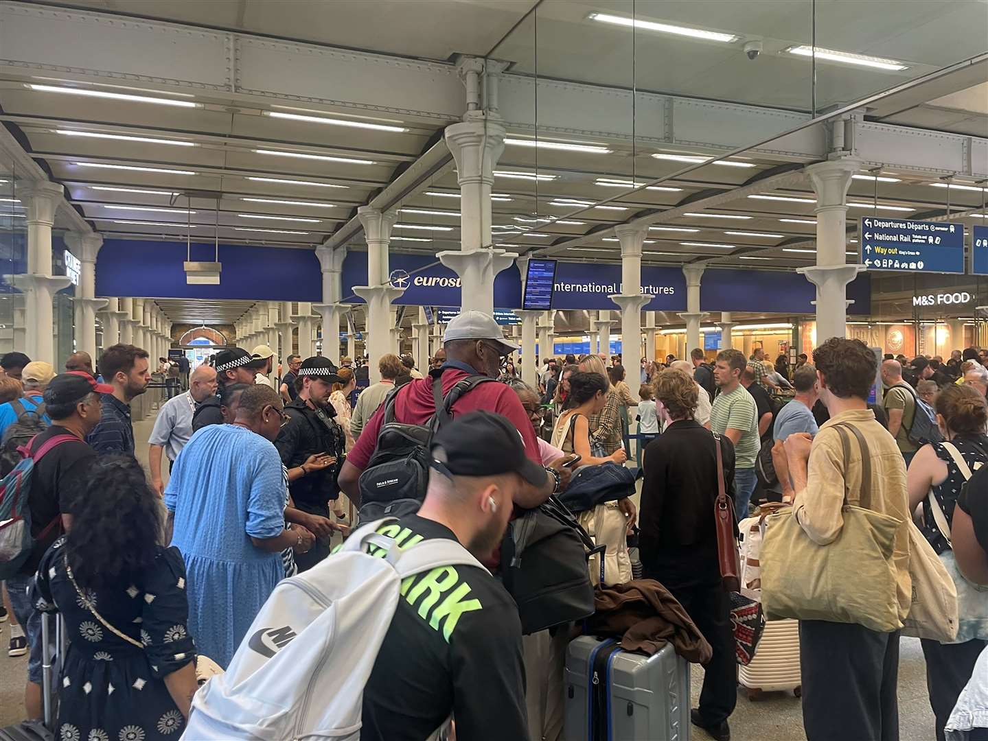 At least five services on Eurostar’s London-Paris route were cancelled on Wednesday (Robert White/PA)