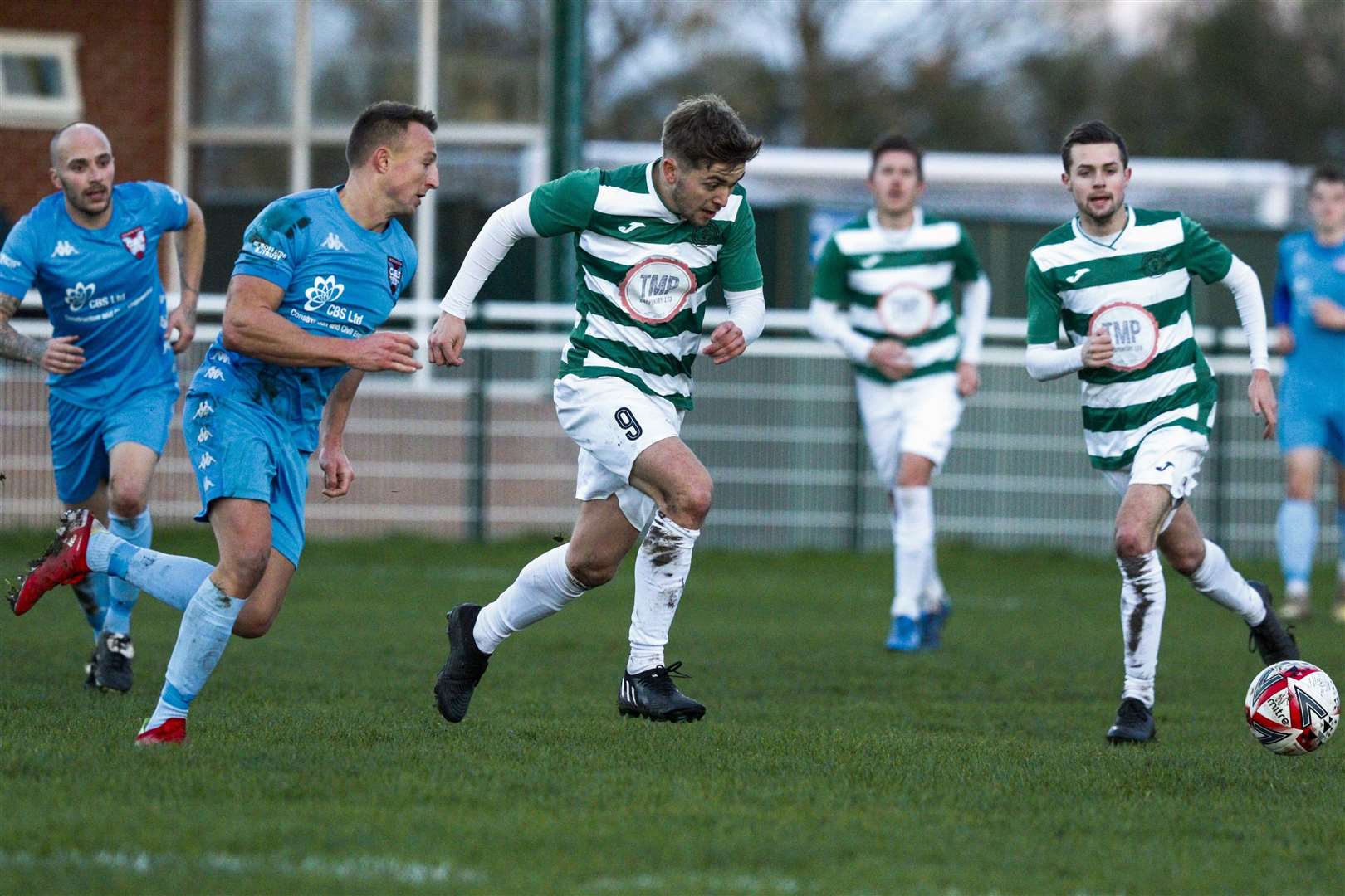 Max Willett drives forward for the Castlemen in Saturday’s game with CBS Picture: Mark Bullimore