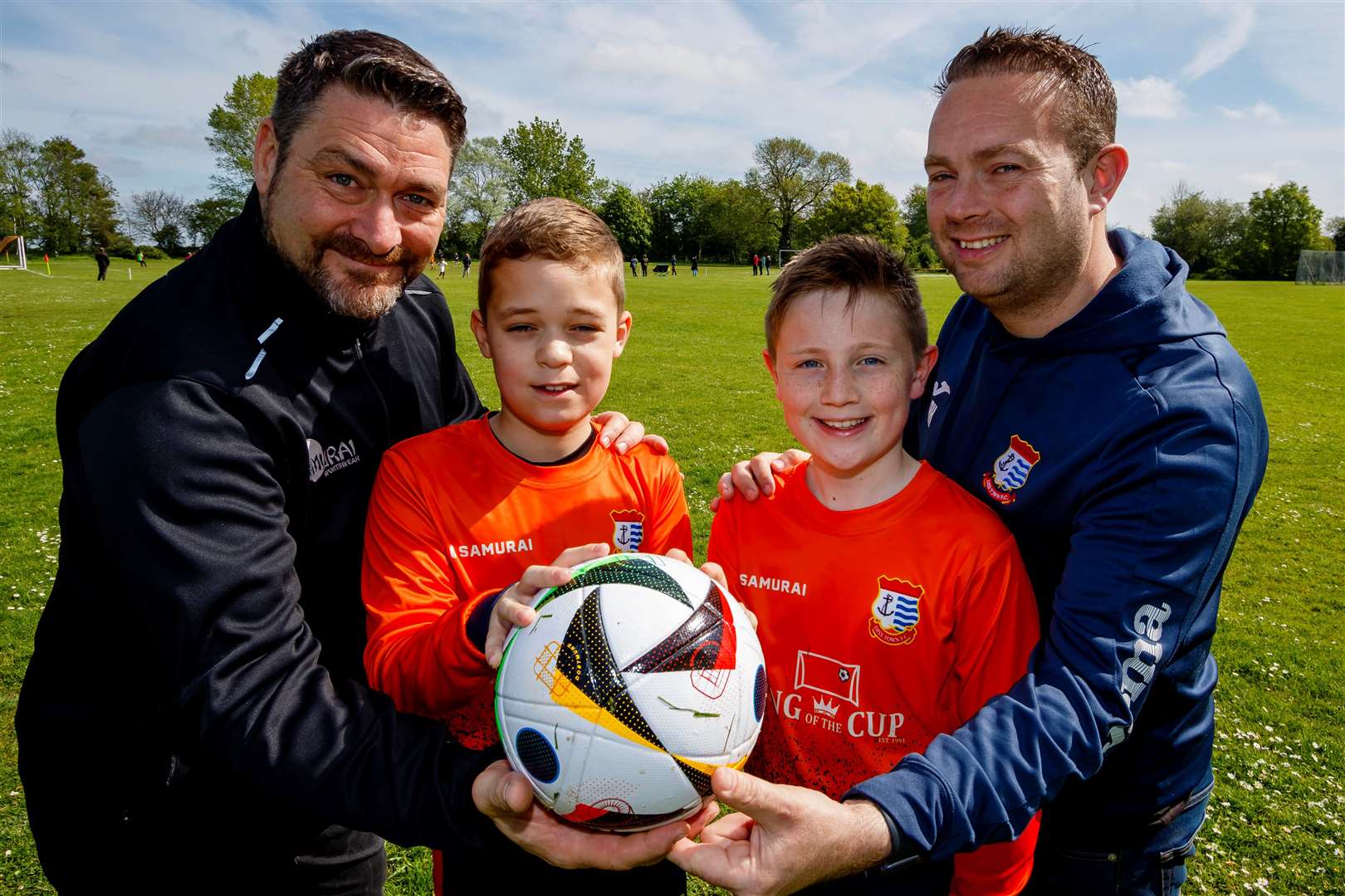 Kev Edwards, Alfie Edwards, Ryan Hepburn and Rik Hepburn. Picture: Mark Bullimore