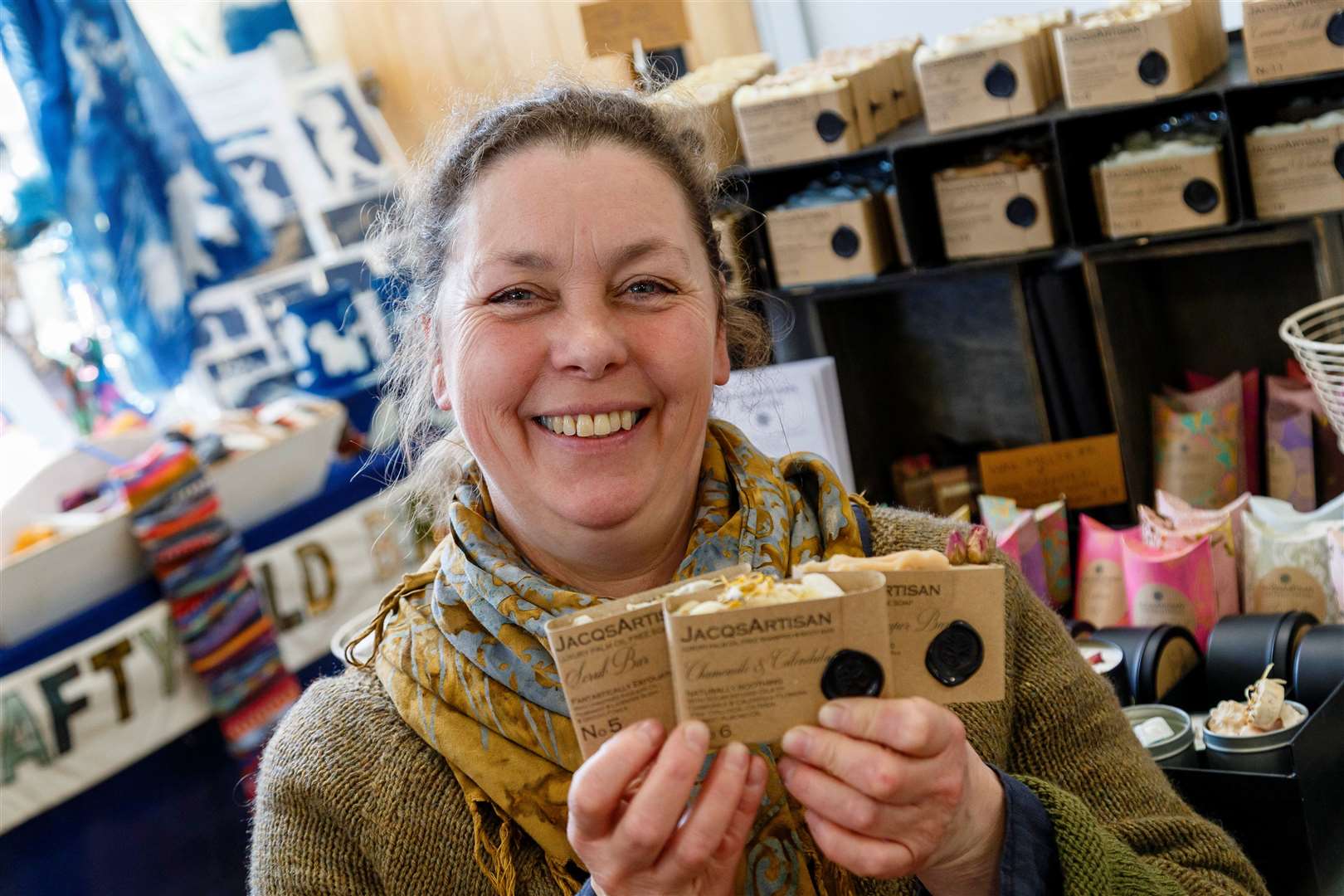 Jacqui King of JacqsArtisan Soapery. Pictures: Mark Bullimore