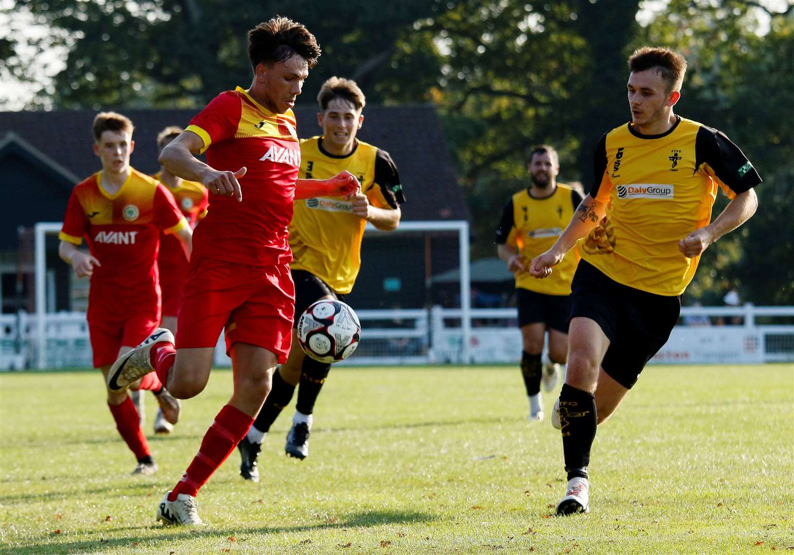 Reon Huckvale, in action during Saturday’s home loss to Fakenham, put in a lively display on Tuesday Picture: Mark Bullimore