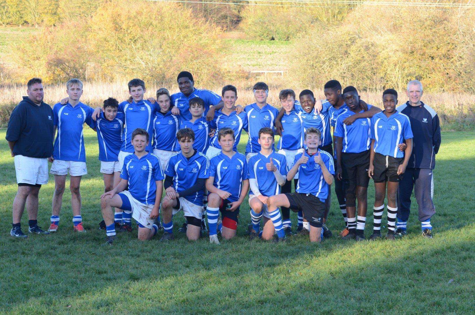 Diss Rugby Club Under-14s before their match against Bury St Edmunds on November 11. Picture: Diss RFC (5418510)
